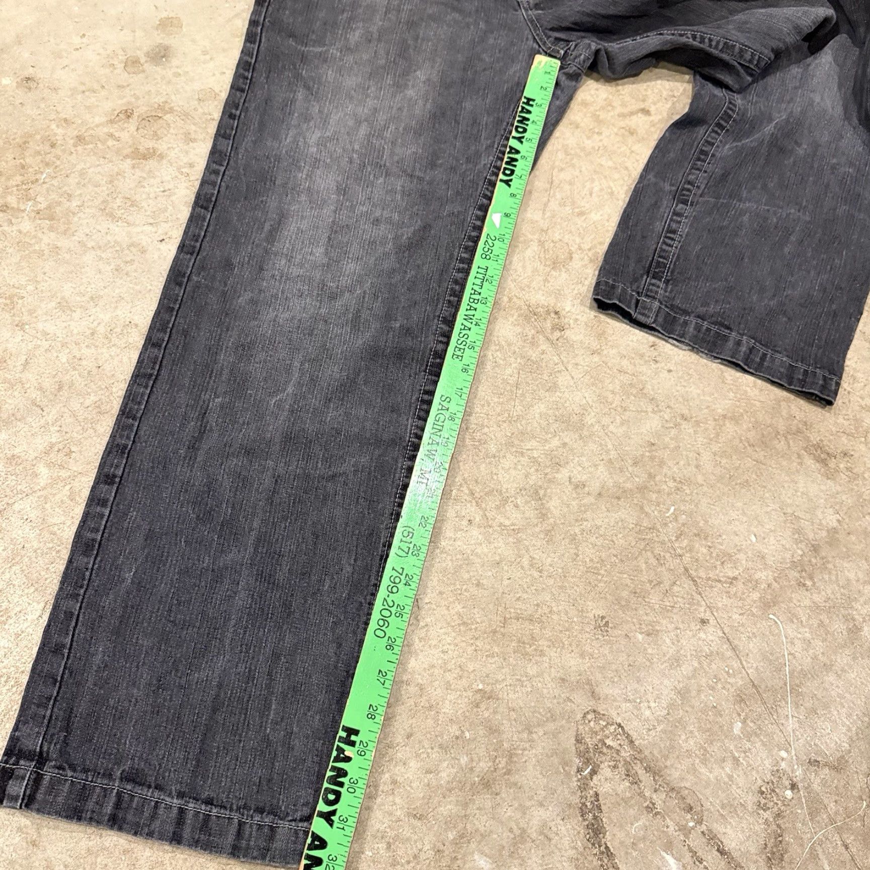 Southpole VINTAGE Southpole Xclusive Jeans 36x32 Baggy Charcoal Dark Grey Y2k Hip Hop 90s Jeans Mens Regular 5-Pocket Size US 36 / EU 52 - 7 Thumbnail