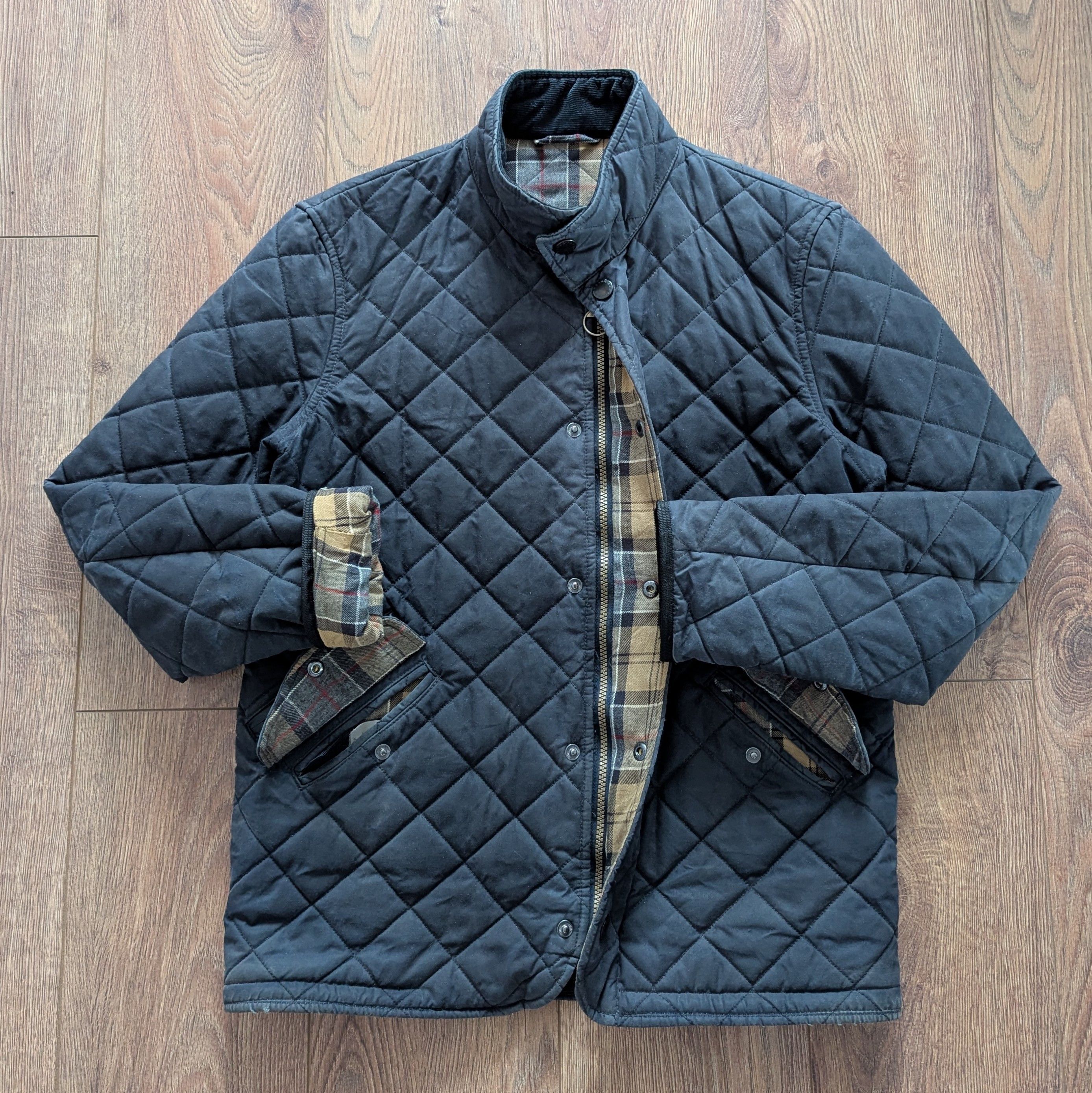 Barbour Barbour Wax Chelsea Sportsquilt Jacket Size S Waxed Cotton Size US S / EU 44-46 / 1 - 9 Thumbnail