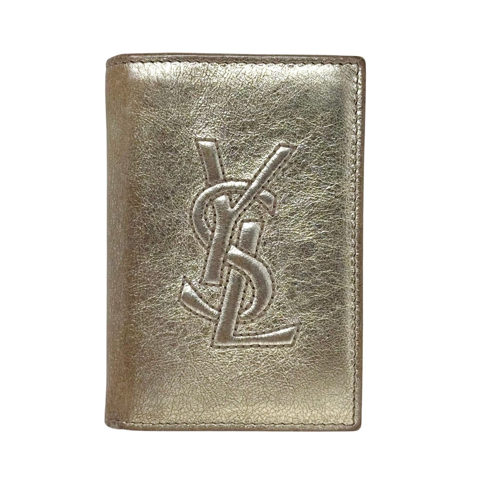 Saint Laurent Paris YSL Golden Bifold Wallet Size ONE SIZE - 1 Thumbnail
