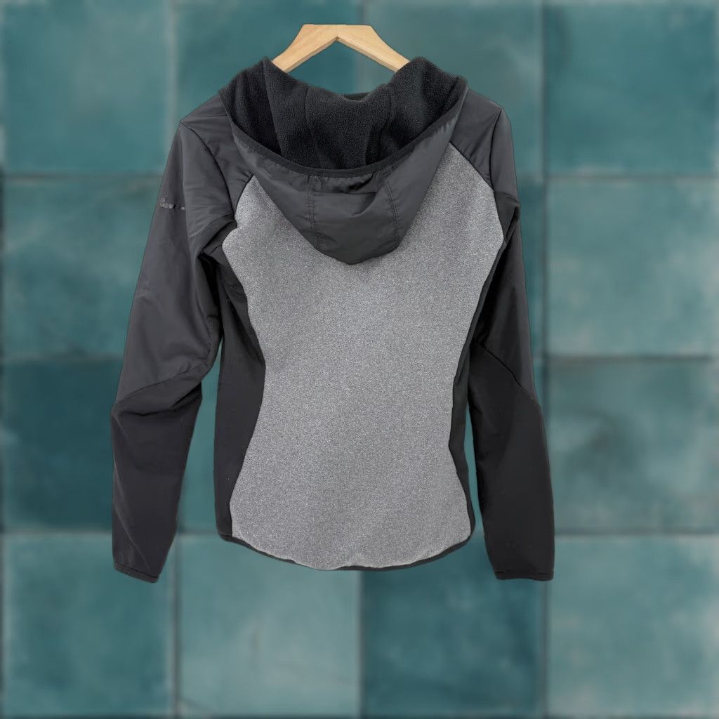 Nike Nike Dri-FIT Hoodie Full Zip Jacket Women's Gray Black Thumb Hole Athletic Jacket Women M Gray Track Size M / US 6-8 / IT 42-44 - 1 Thumbnail
