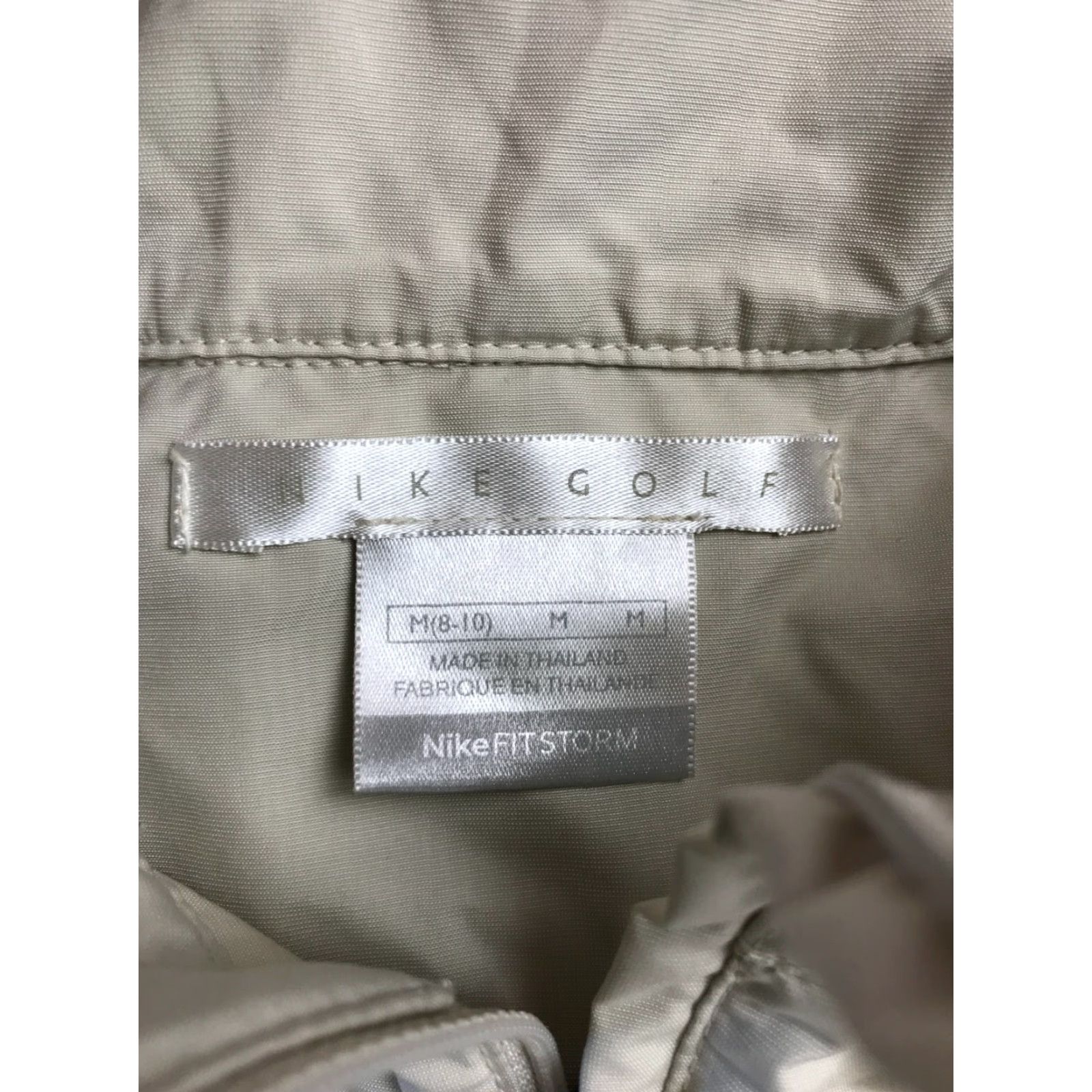 Nike Nike Jacket, Women's Size Medium, 1/4 Zip, Zip Off, Activewear, Golf, Cream, Brown, Pullover, Modern, Basic Jacket, Fall, Spring, Summer, Womens Size M / US 6-8 / IT 42-44 - 7 Thumbnail