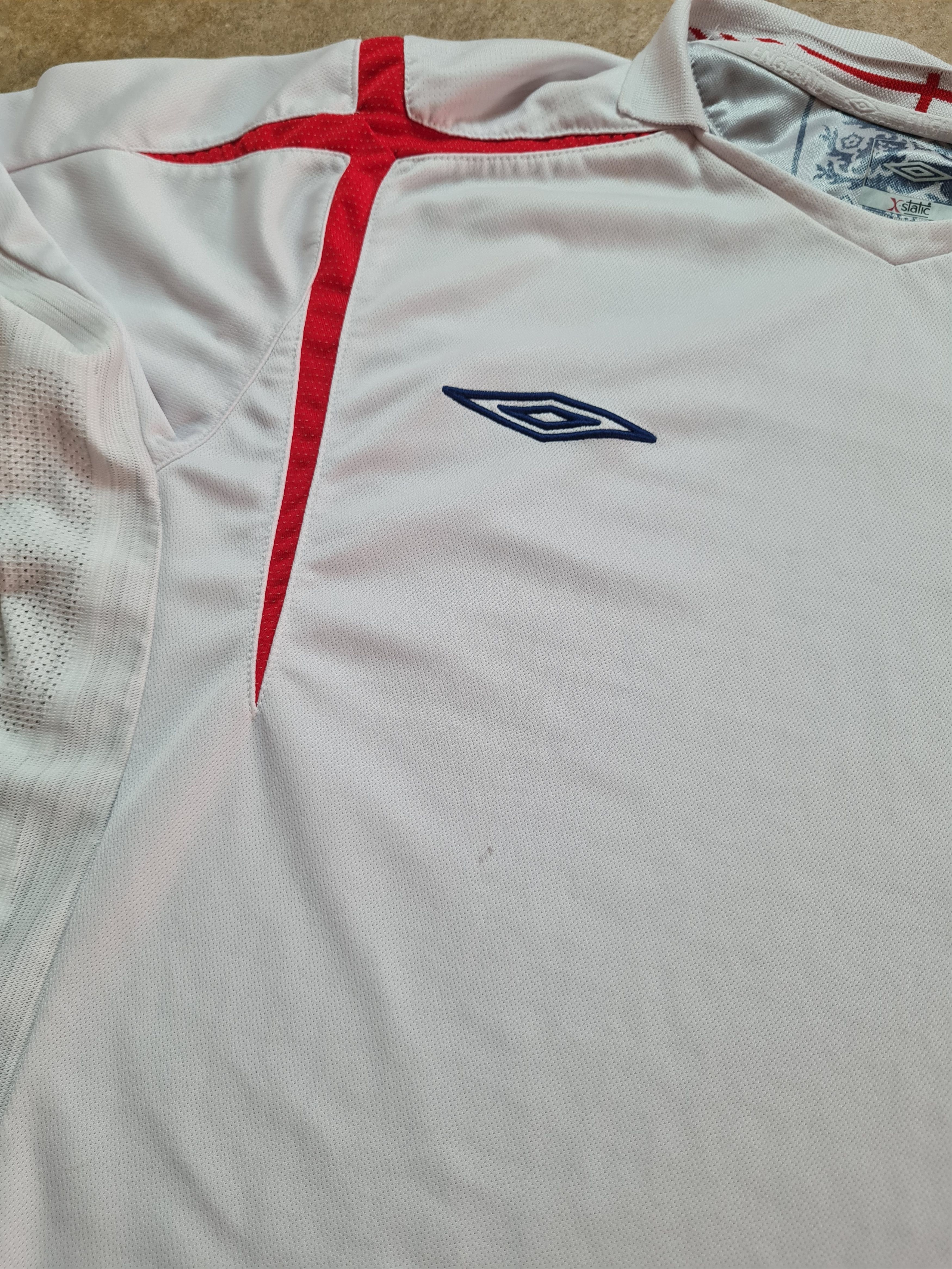 Umbro England Soccer 2006 2007 Home Football Shirt Jersey Umbro Size US XL / EU 56 / 4 - 18 Thumbnail