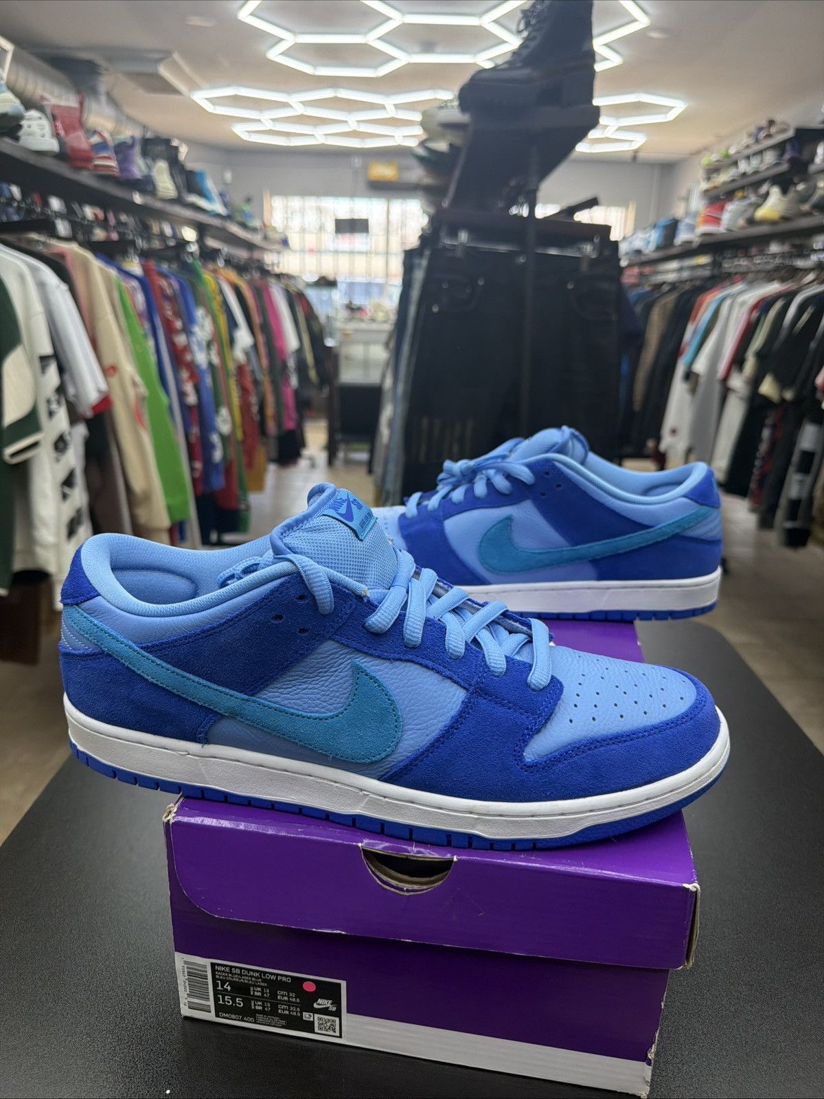 Nike SB Nike SB Dunk Low Pro Blue Raspberry Fruity Pack size 14 Size US 14 / EU 47 - 3 Thumbnail