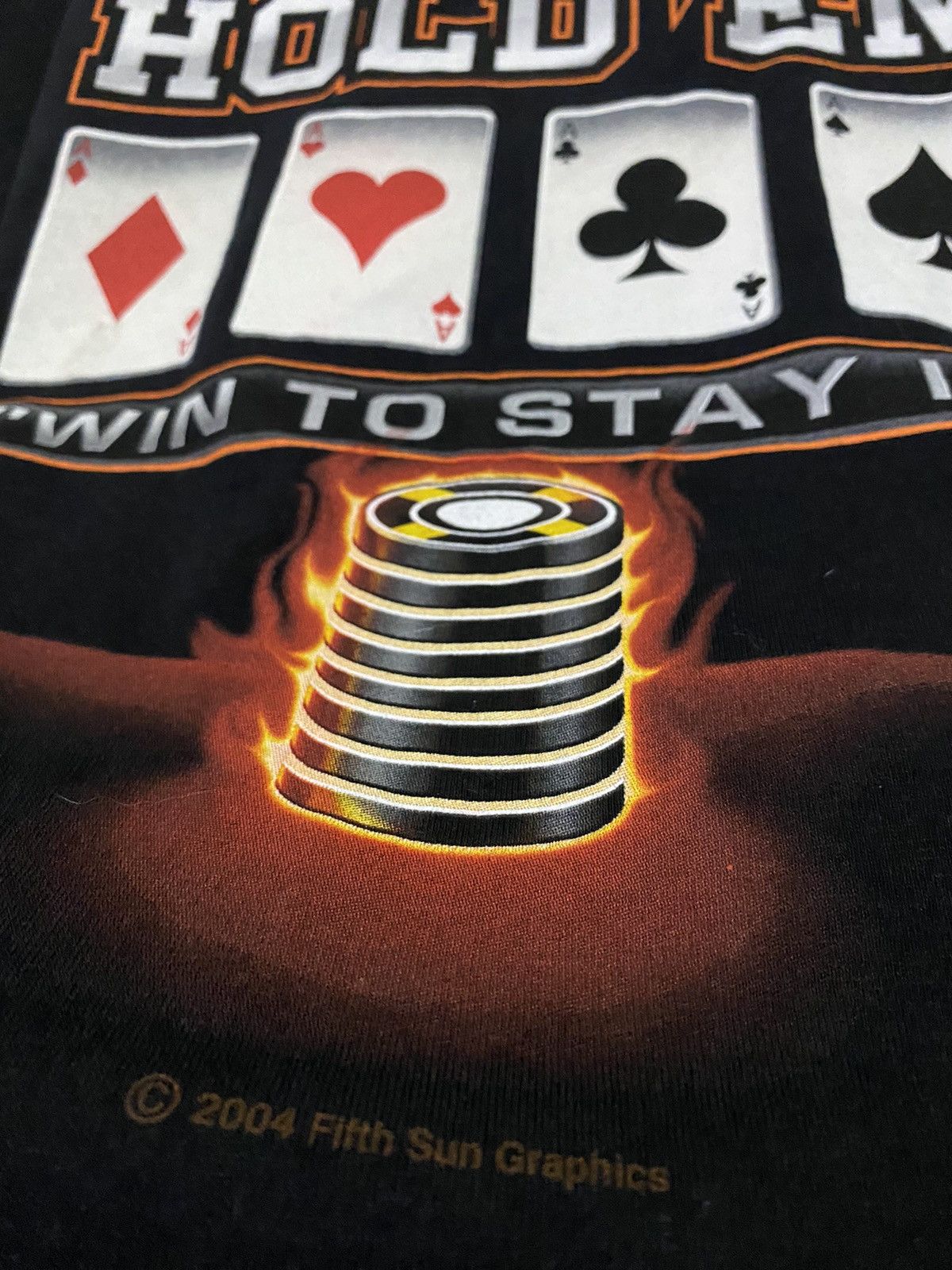 Vintage Vintage 2000s 5 Aces Poker Room Texas Hold ‘em Size US XL / EU 56 / 4 - 5 Thumbnail