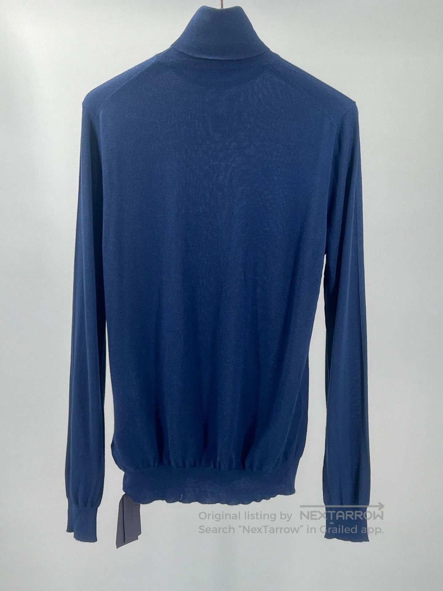 Prada prada men's blue knitted turtleneck sweater. Size US M / EU 48-50 / 2 - 5 Thumbnail