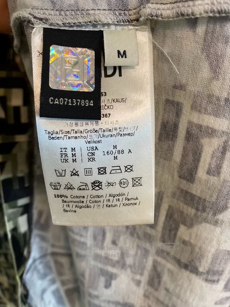 Fendi Fendi Double F Full Print Logo Short Sleeve Size M / US 6-8 / IT 42-44 - 4 Thumbnail