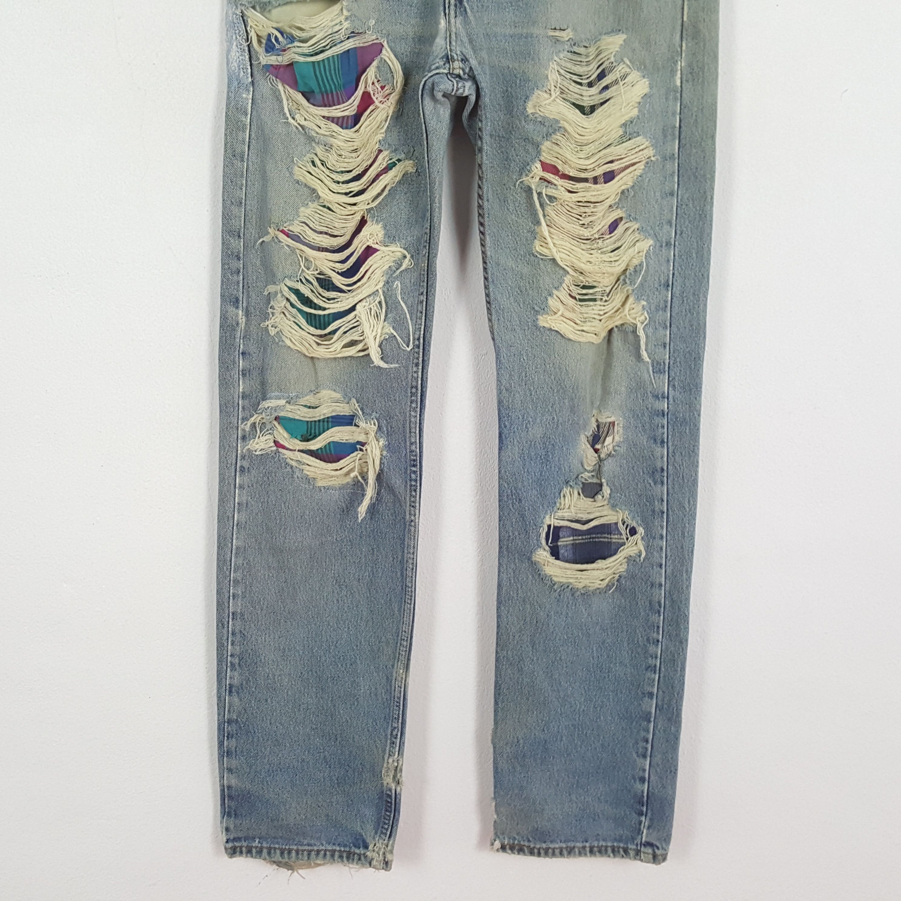 Levi's × Vintage LEVI'S Streetwear Rock Punk Style Distressed Jeans c228n19 Size US 32 / EU 48 - 3 Thumbnail