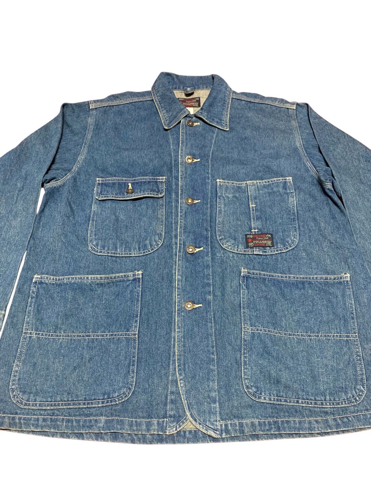 If Six Was Nine Vintage Bayleaf Denim Worker Button Jacket Size US M / EU 48-50 / 2 - 4 Thumbnail