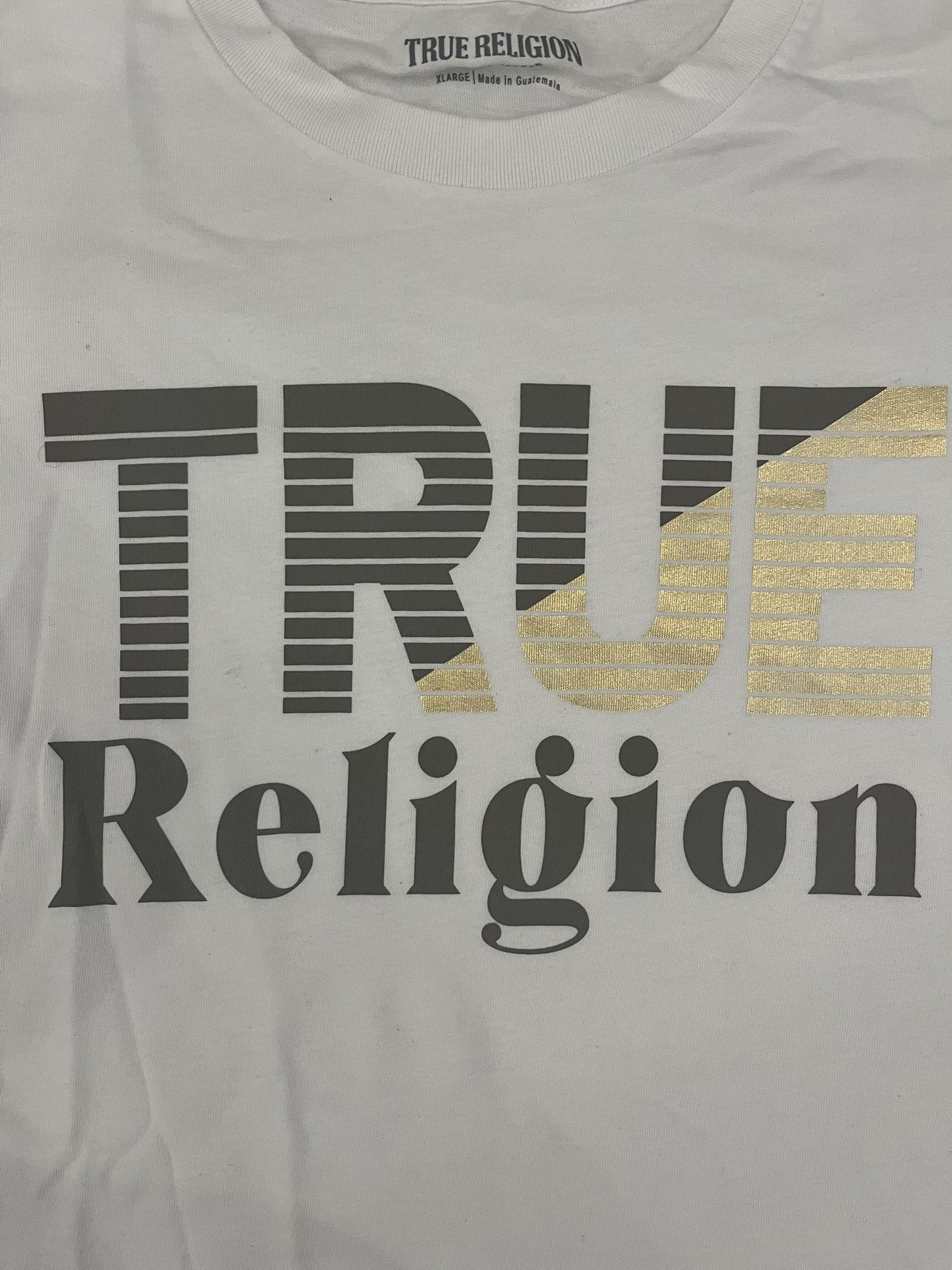 True Religion true religion gold logo tee Size XL / US 12-14 / IT 48-50 - 2 Thumbnail