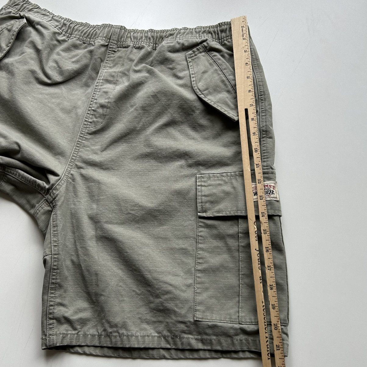Stussy × Vintage Vintage Stussy Work Gear Cargo Shorts XXL Rare Size US 38 / EU 54 - 8 Thumbnail