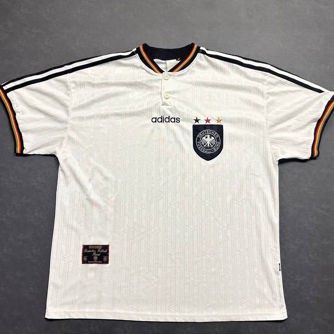 Adidas Adidas Germany Euro 1996 Jersey T-Shirt Vintage Rare XXL Size US XXL / EU 58 / 5 - 1 Thumbnail