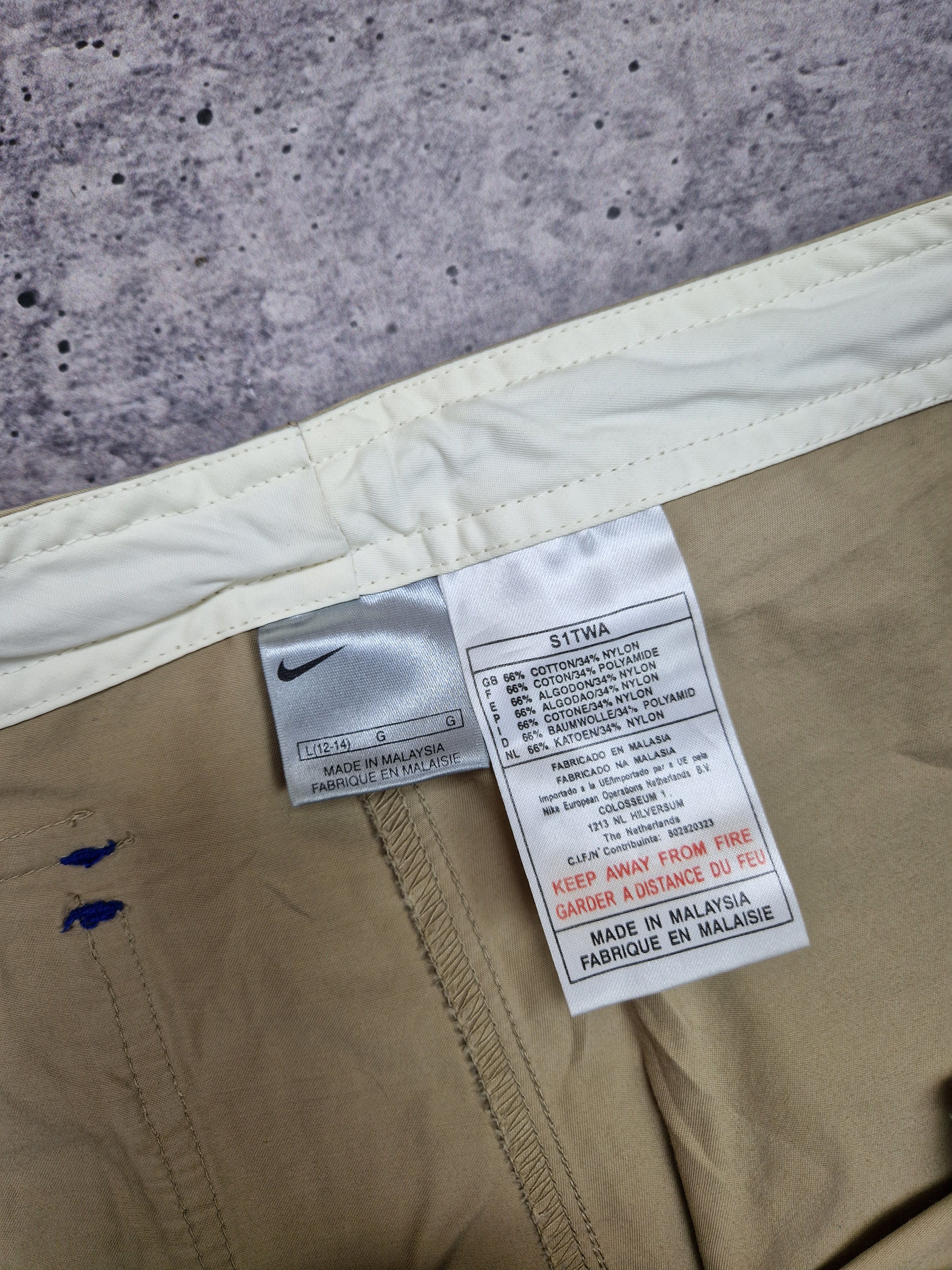 Nike Vintage Nike Outdoor Baggy Cargo – Rare Hiking Pants Beige Size 34" / US 12 / IT 48 - 9 Thumbnail