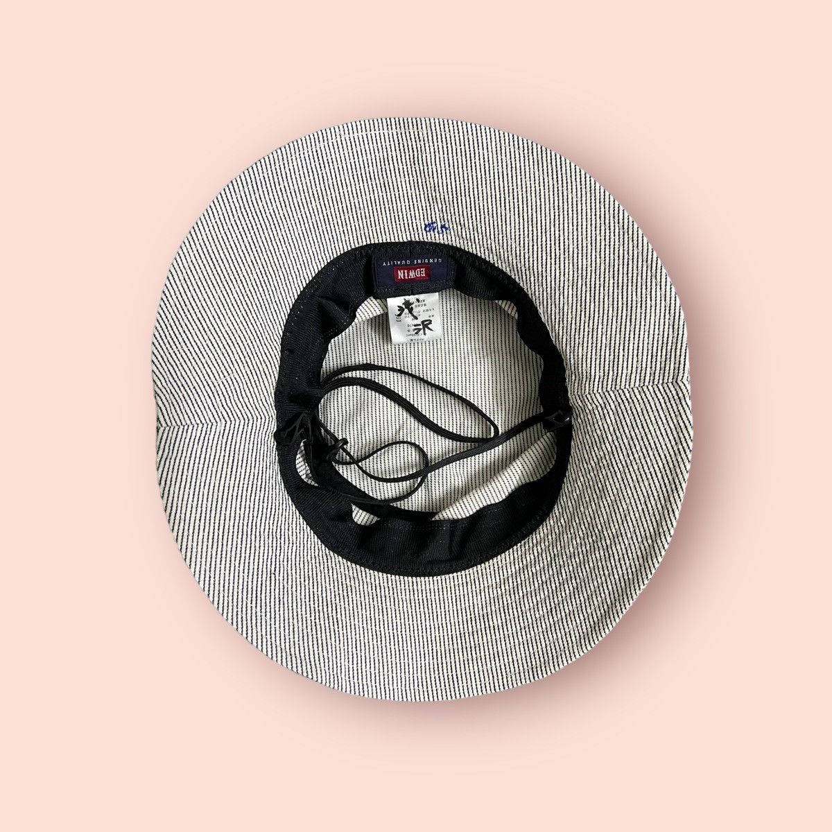 Edwin × Japanese Brand RARE VINTAGE EDWIN HICKORY STRIPED BUCKET HAT Size ONE SIZE - 18 Thumbnail