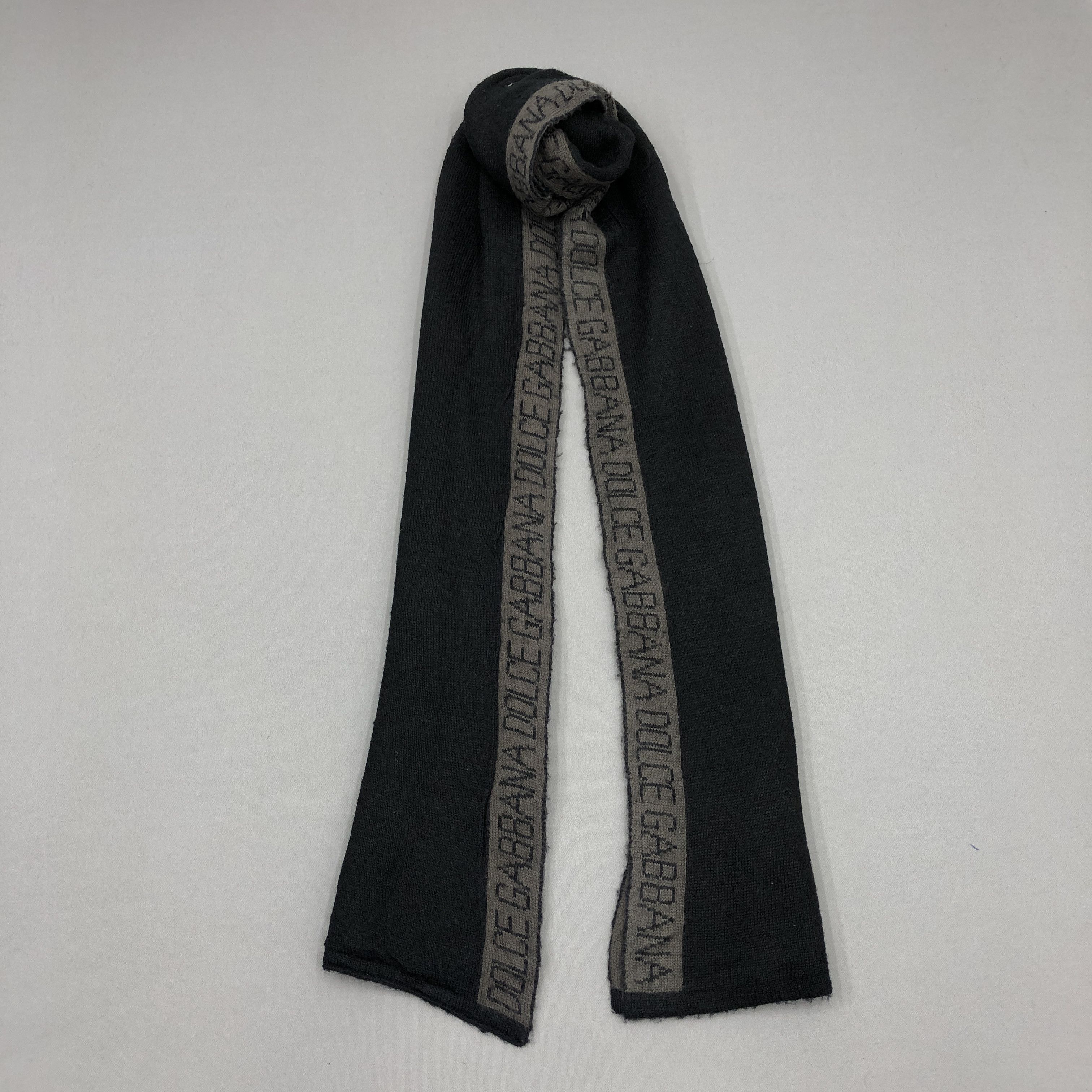 Dolce & Gabbana Vintage Dolce Gabbana Scarf Muffler Knit Wool Scarves Size ONE SIZE - 1 Thumbnail