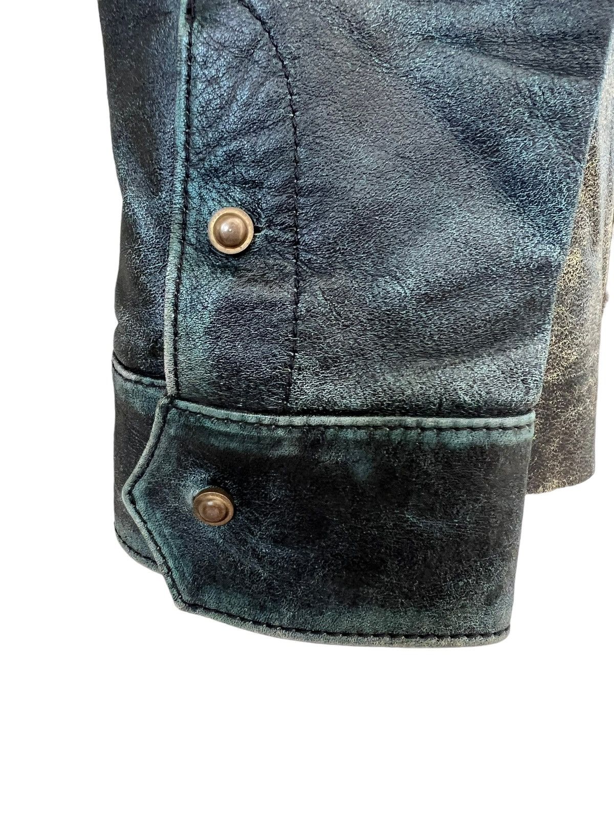 Obelisk Vintage Obelisk Japan Nice Patina Horse Leather Shirt Size US M / EU 48-50 / 2 - 9 Thumbnail