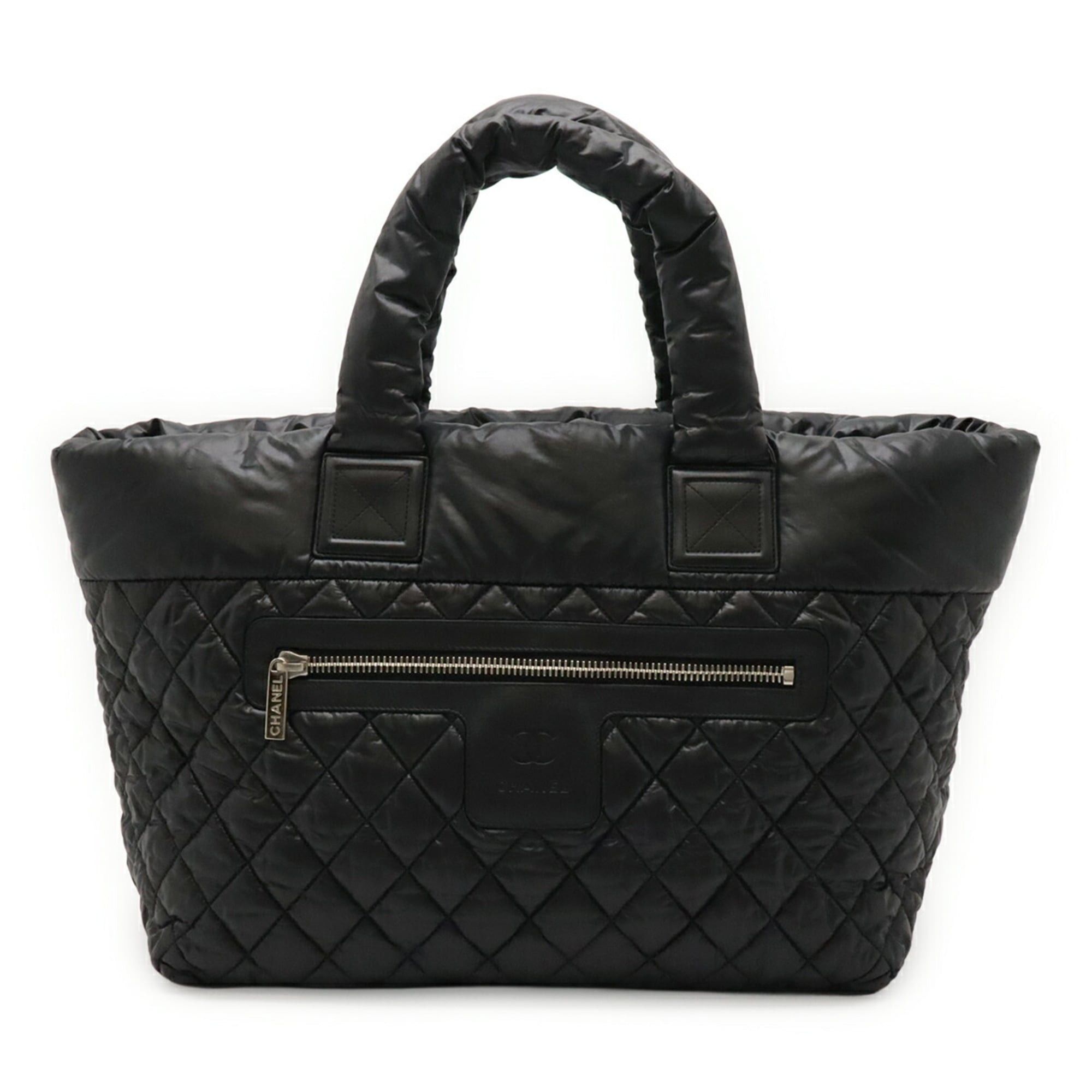 Chanel CHANEL Coco Cocoon Medium Tote MM Shoulder Bag Quilted Nylon Black A48611 Size ONE SIZE - 1 Thumbnail