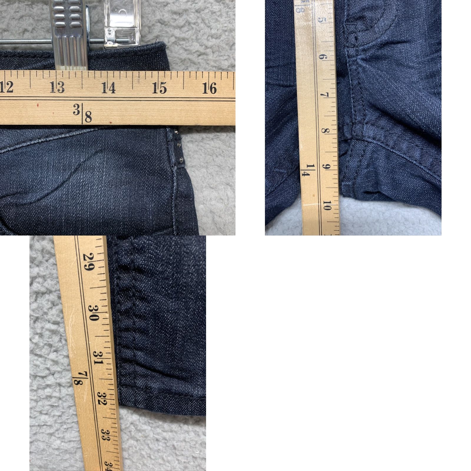 Denime Mudd Jeans Bootcut 5-Pocket Denim Blue Jeans Women's Sz 7 Multiple Pockets Sequins Buttons Size 28" / US 6 / IT 42 - 8 Thumbnail