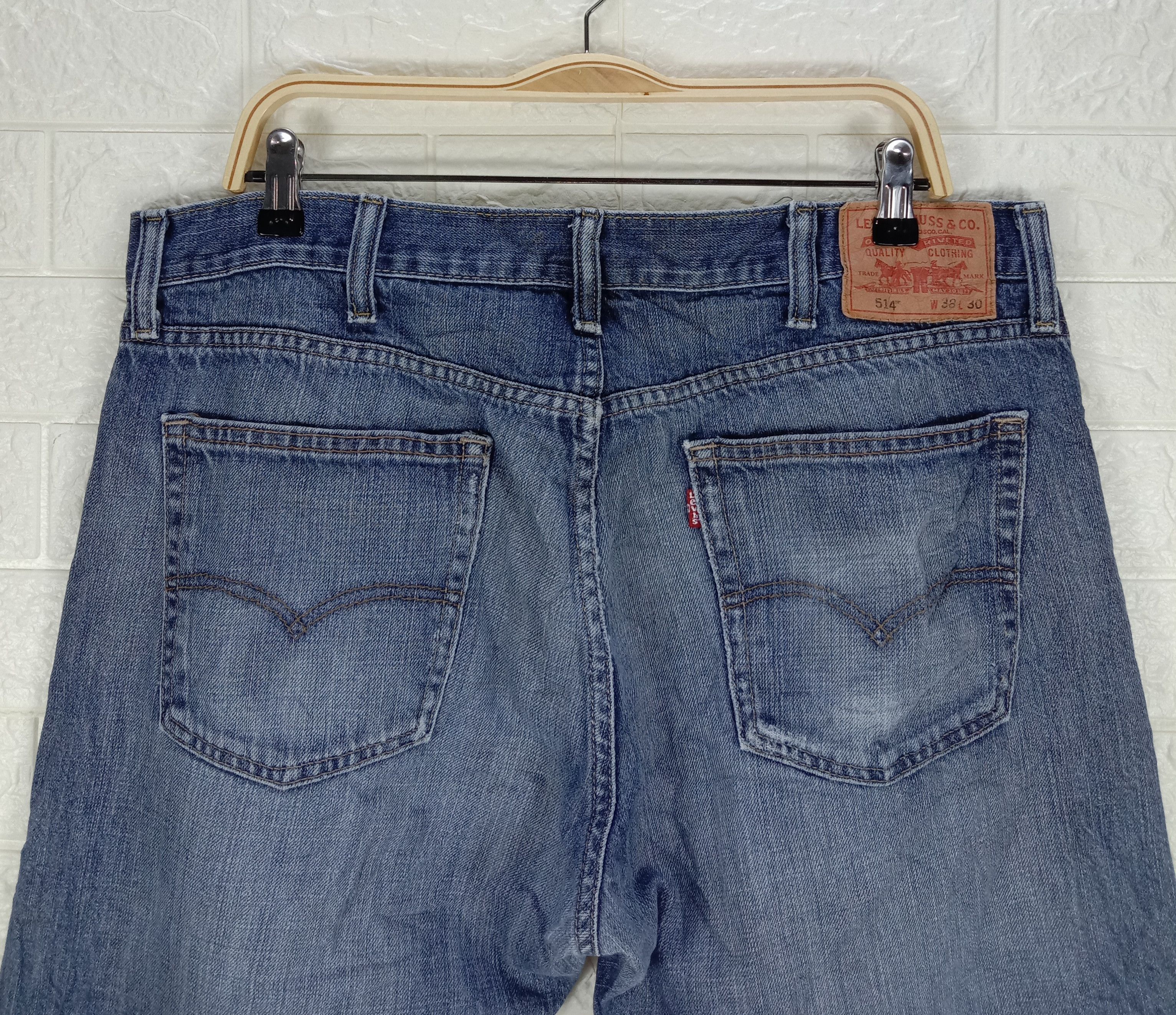 Levi's Vintage Levi's 514 Jeans Blue Wash Straight Fit Denim Size US 38 / EU 54 - 6 Thumbnail