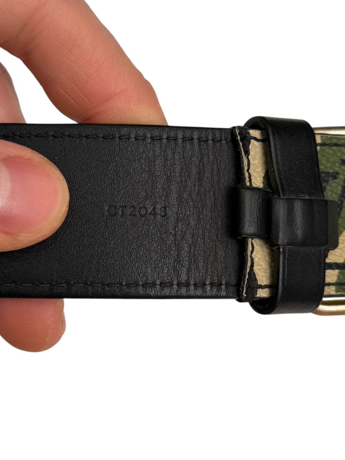 Louis Vuitton × Takashi Murakami GRAIL 2007 Monogramouflage Camouflage (Camo) Belt Size 34 - 6 Thumbnail