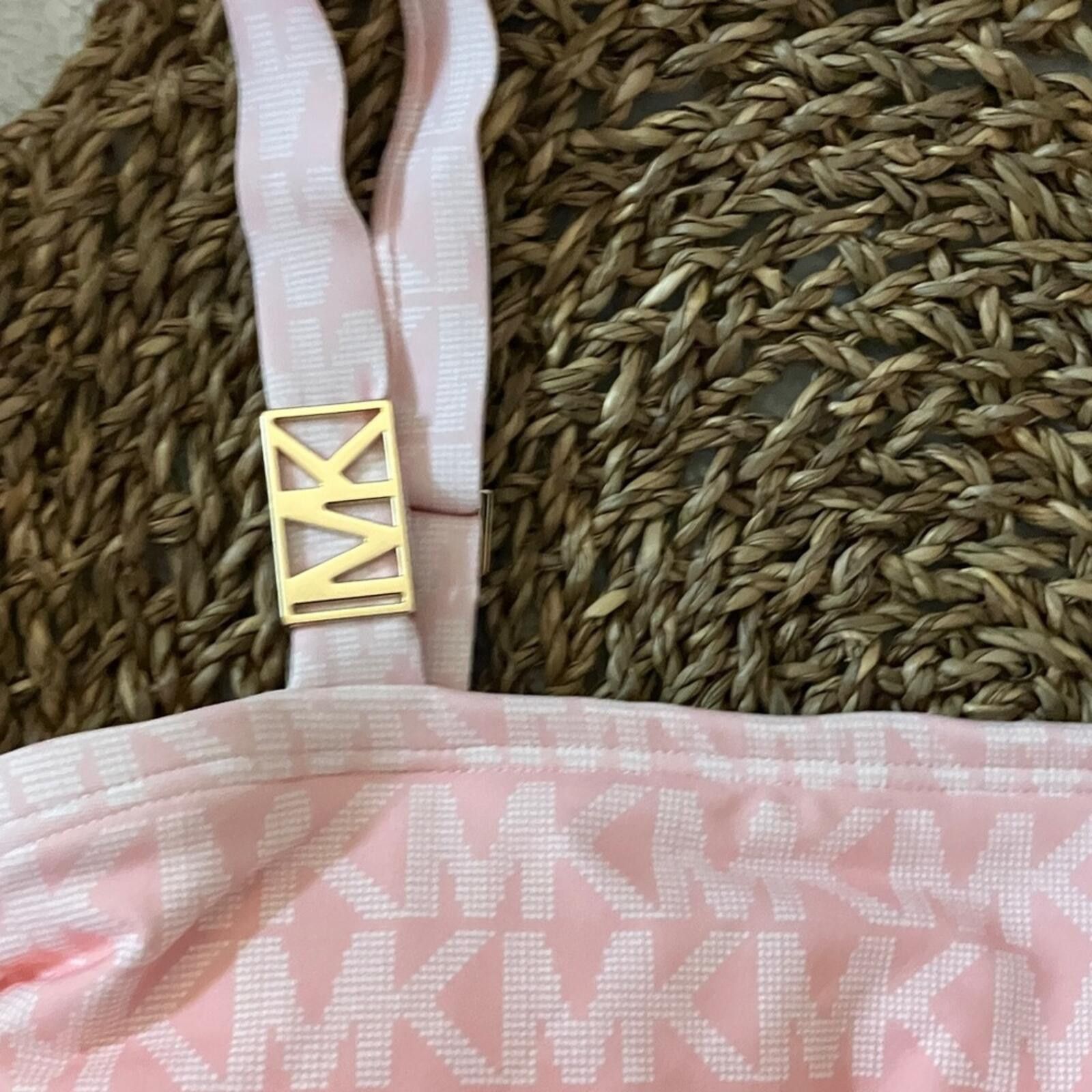 Michael Kors Michael Kors Pink Logo Crop Top with Adjustable Straps Size S / US 4 / IT 40 - 3 Thumbnail