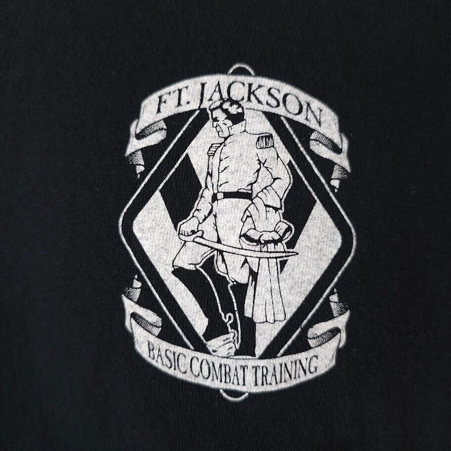 Gildan US Army T Shirt Mens Size Medium Black Ft Jackson Basic Size US M / EU 48-50 / 2 - 3 Thumbnail