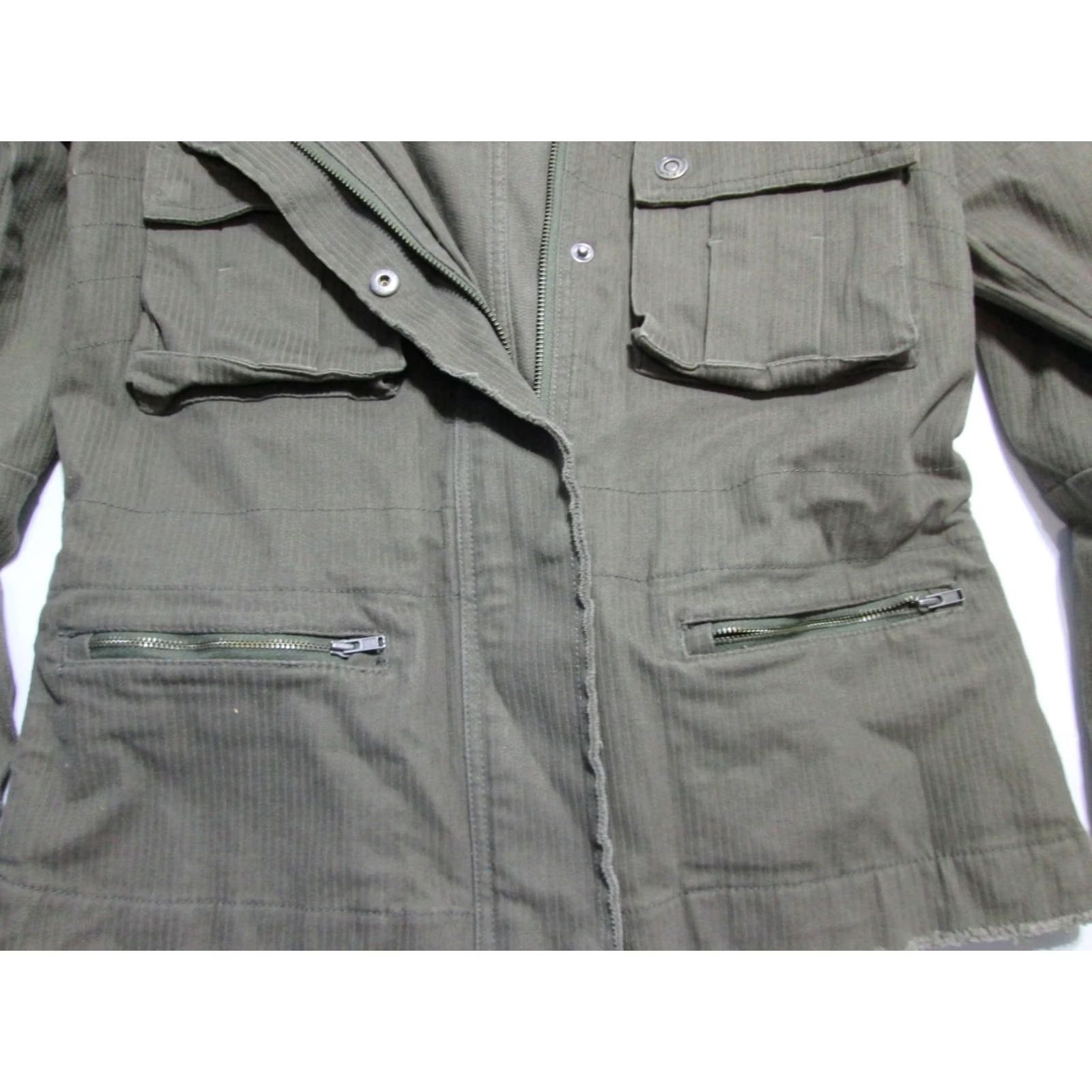 Vintage Salael Womens Basic Jacket Gray Outerwear S Long Sleeve Pockets Solid Button Zip #Women #Jacket Size S / US 4 / IT 40 - 3 Thumbnail
