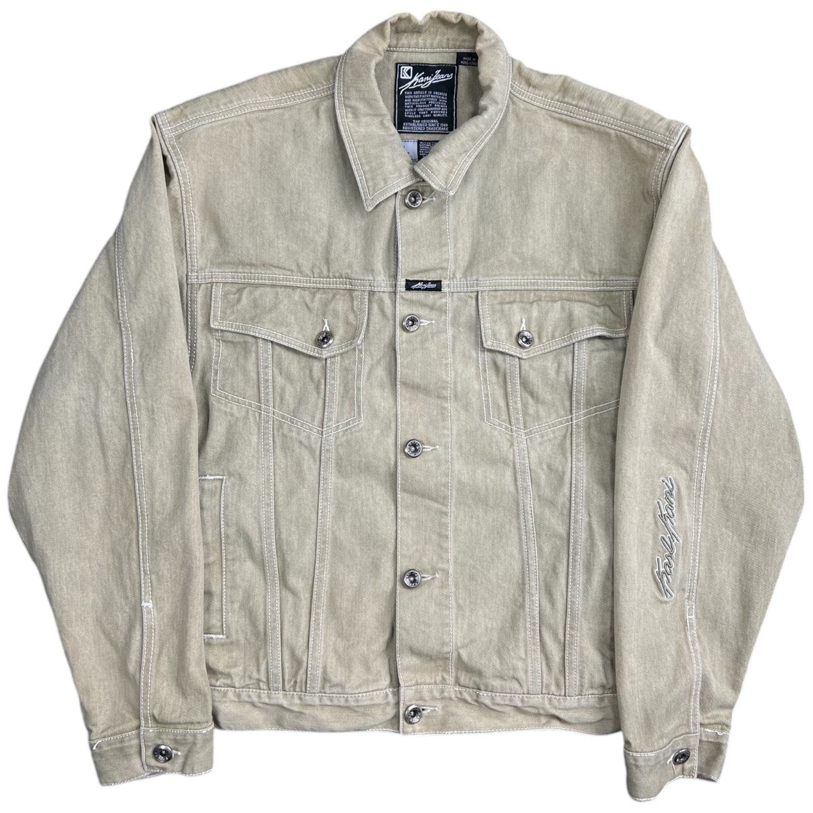 Karl Kani Vintage Y2K Karl Kani Sage Denim Jacket Embroidered Large Size US L / EU 52-54 / 3 - 1 Thumbnail