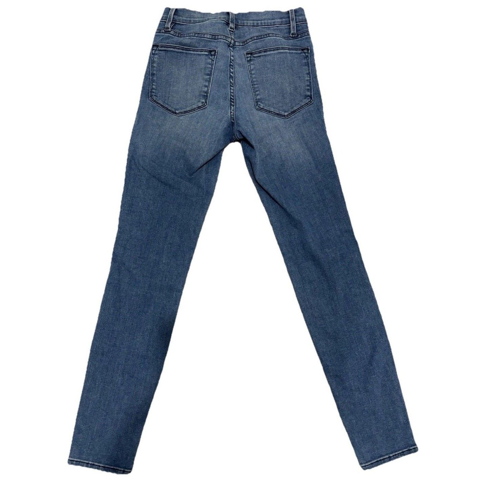 Frame FRAME Le High Skinny Jeans Womens Size 25 Medium Wash Denim Size 25" / US 0 / IT 36 - 2 Thumbnail