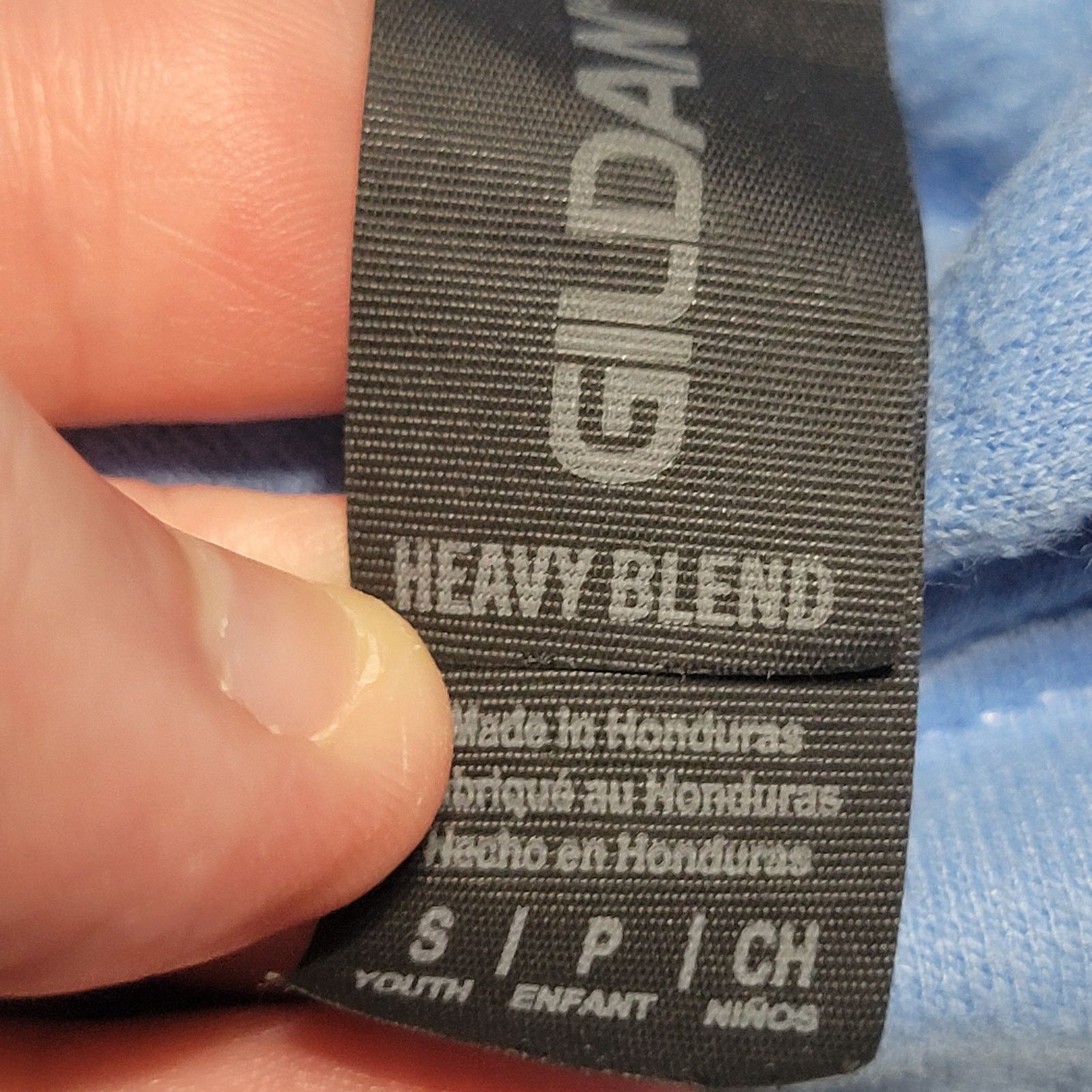 Gildan Wednesday LS Blue Hoodie (Gildan) "I Hate People" - Size XS Size XS / US 0-2 / IT 36-38 - 4 Thumbnail
