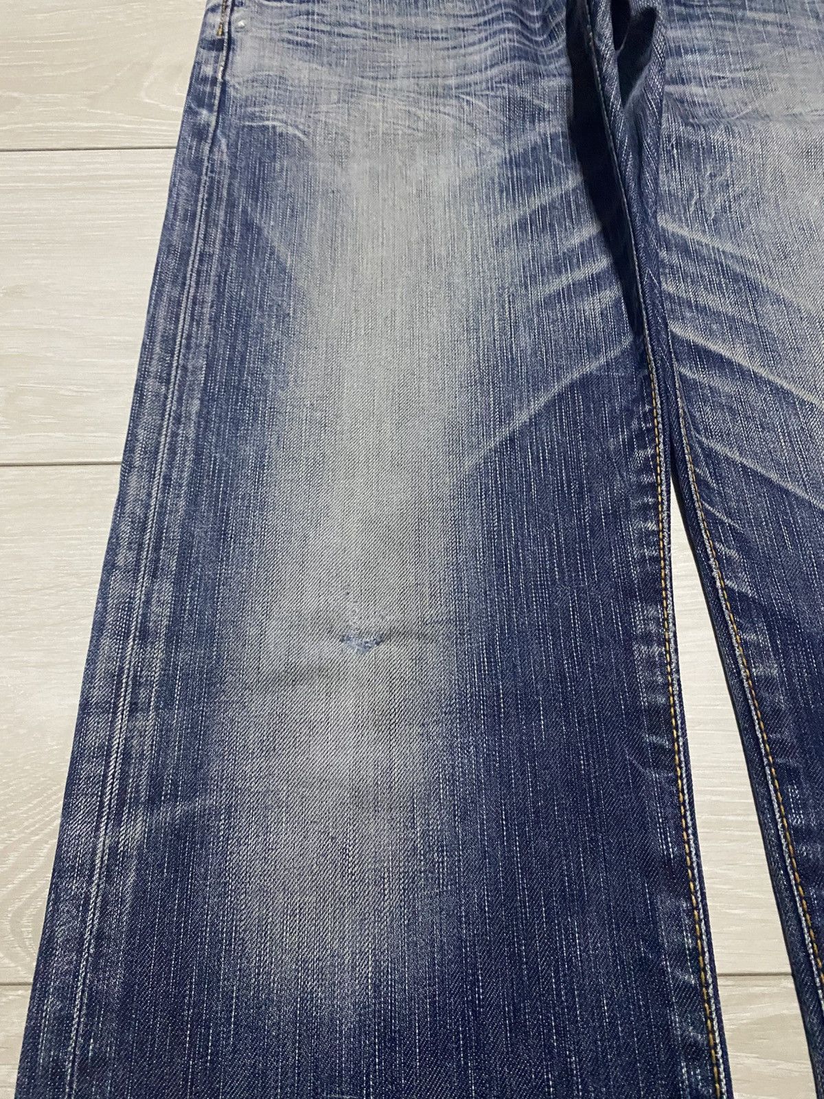 Junya Watanabe Vintage Edwin 503 Faded Wash Distressed Loose Jeans Size US 32 / EU 48 - 7 Thumbnail