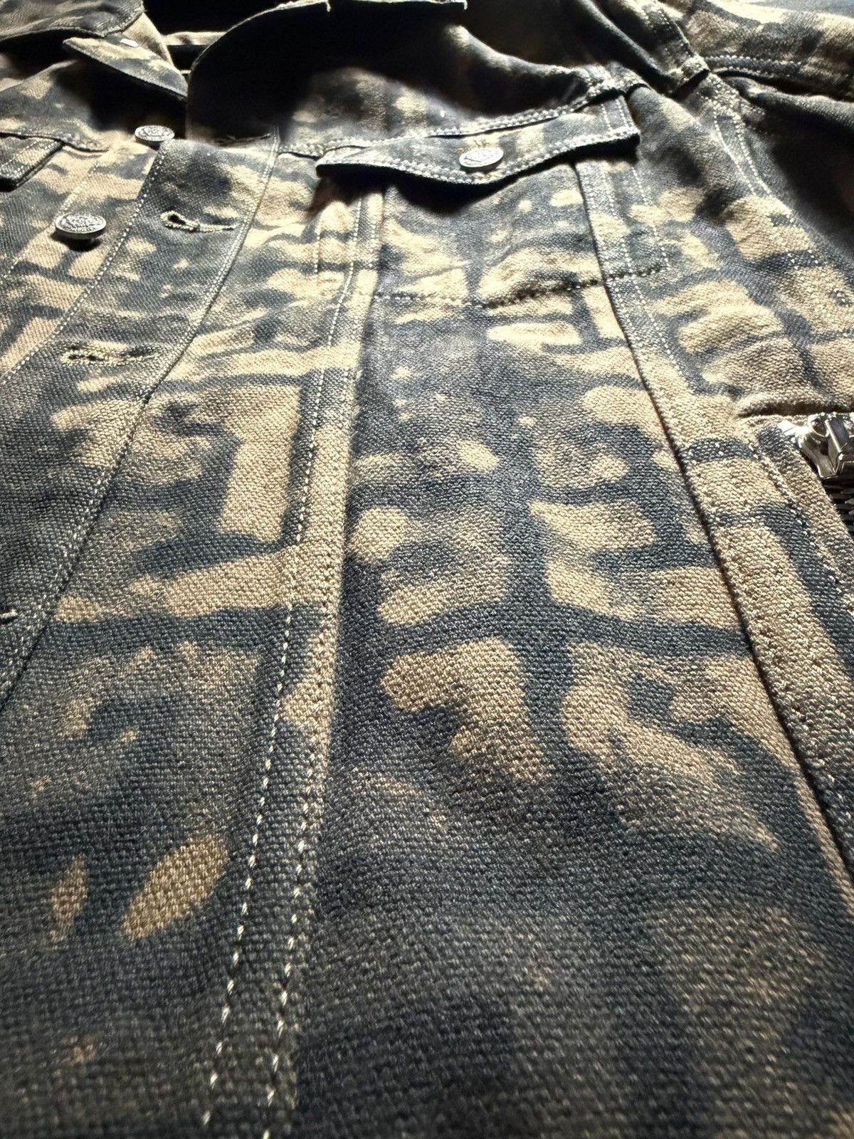 Balmain Balmain Rare Monogram Distressed Denim Jacket Size US M / EU 48-50 / 2 - 7 Thumbnail