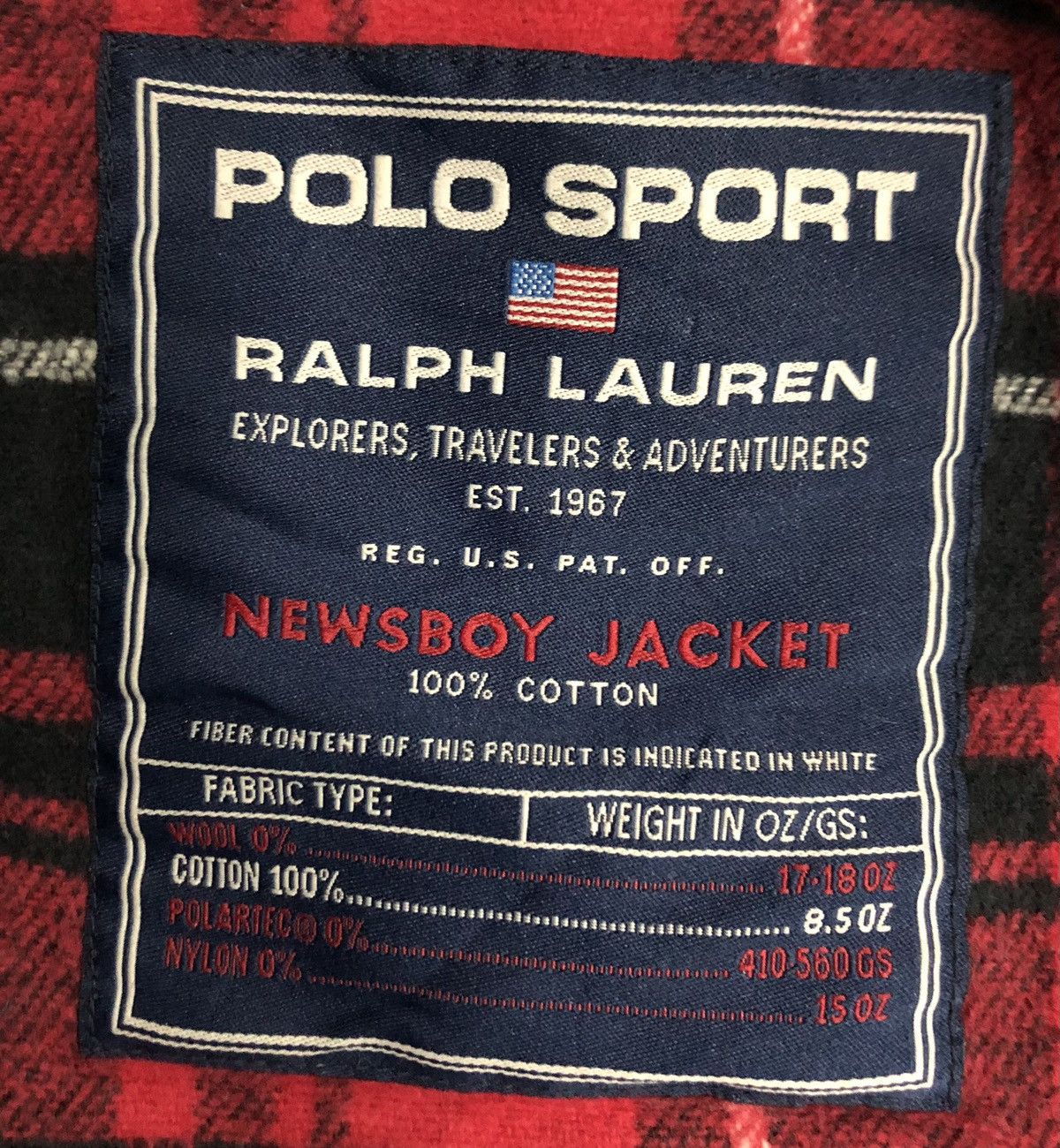 Polo Ralph Lauren Vintage Polo Sport Ralph Lauren Newsboy Jacket Size US L / EU 52-54 / 3 - 18 Thumbnail