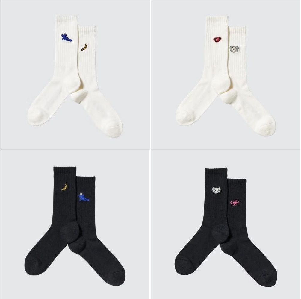 Andy Warhol × Kaws × Uniqlo SIZE 27-29 Uniqlo X KAWS X Andy Warhol SOCKS SET Size ONE SIZE - 2 Thumbnail