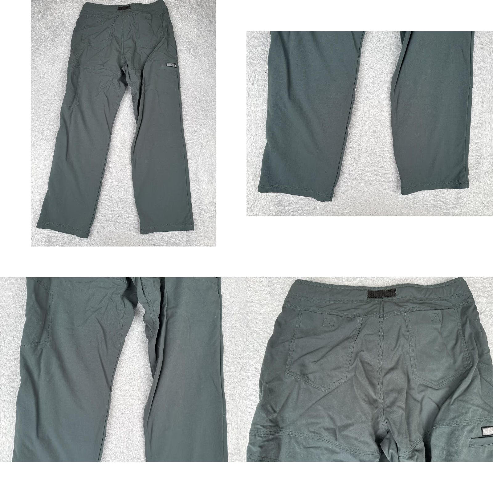 Prana PrAna Pants Men Green Large Nylon Hiking Climbing Quick Dry Breathe Hike 32x31 Size US 33 - 9 Thumbnail