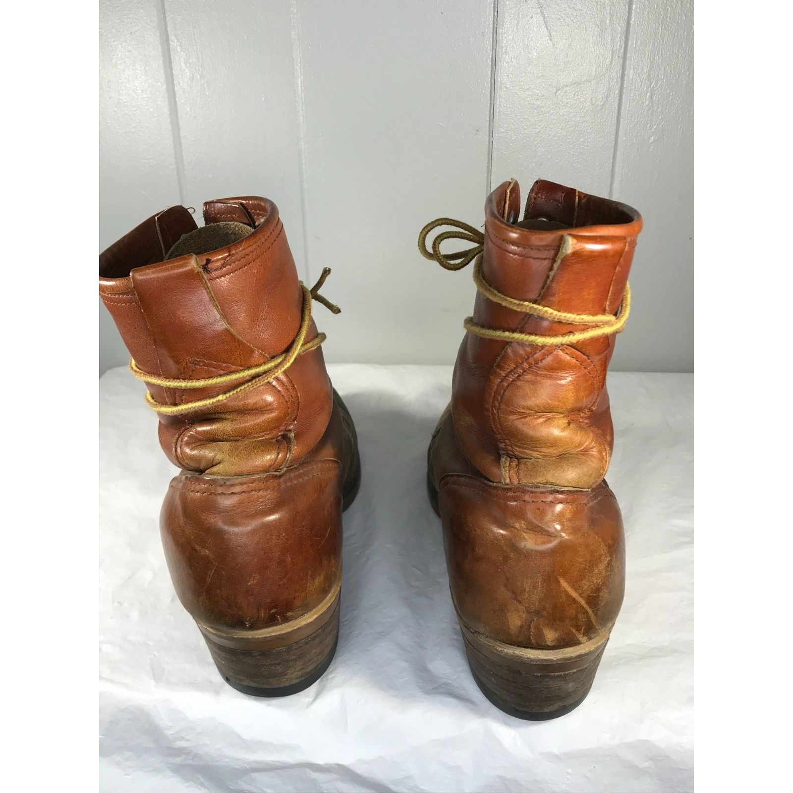 Roper Vintage DD Tuff USA High-Quality Brown Leather Lace-Up Roper Size US 7.5 / EU 40-41 - 4 Thumbnail
