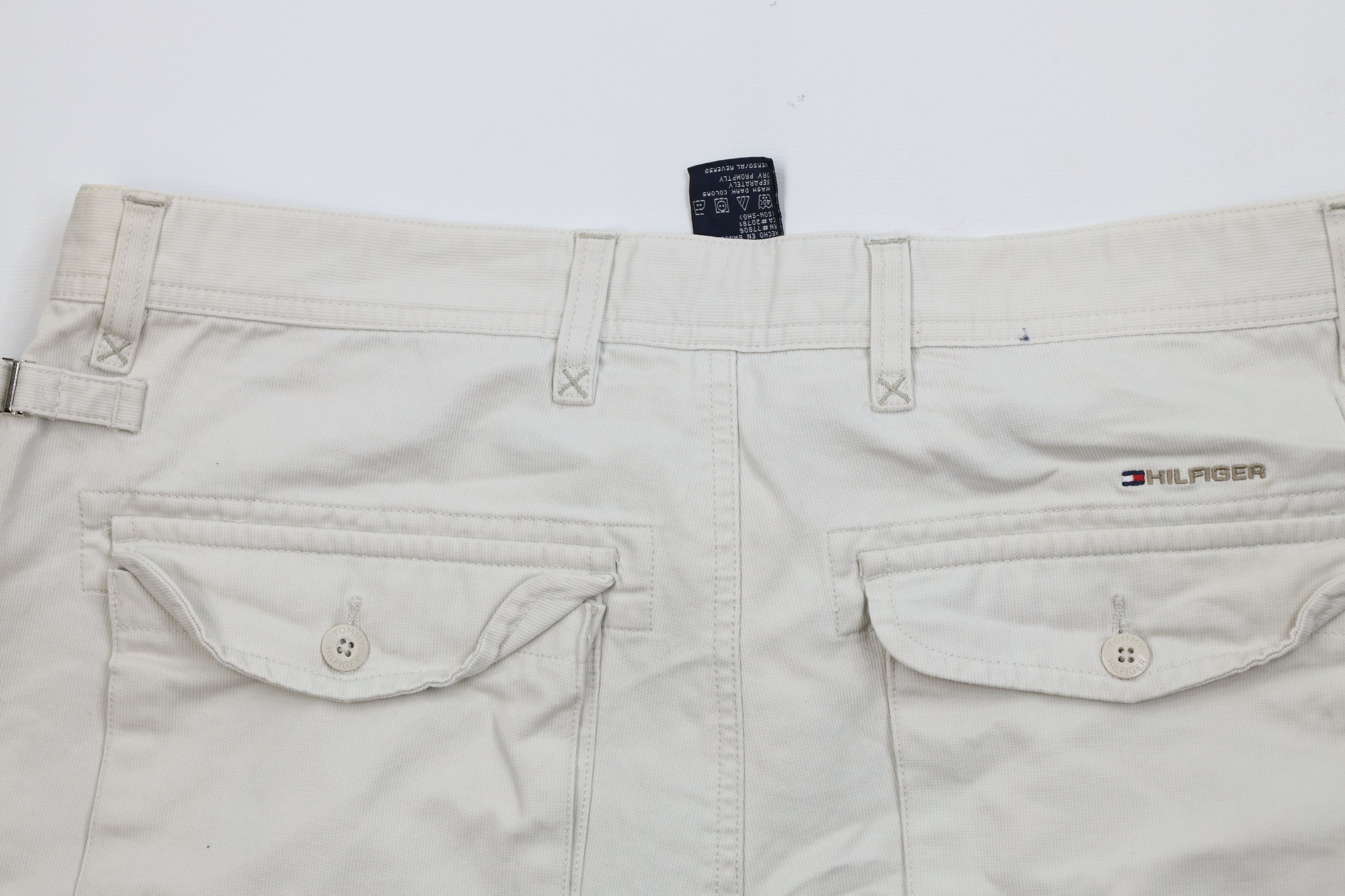 Tommy Hilfiger Vintage Y2K 2004 Tommy Hilfiger Ribbed Surplus Cargo Shorts Size US 34 / EU 50 - 10 Thumbnail
