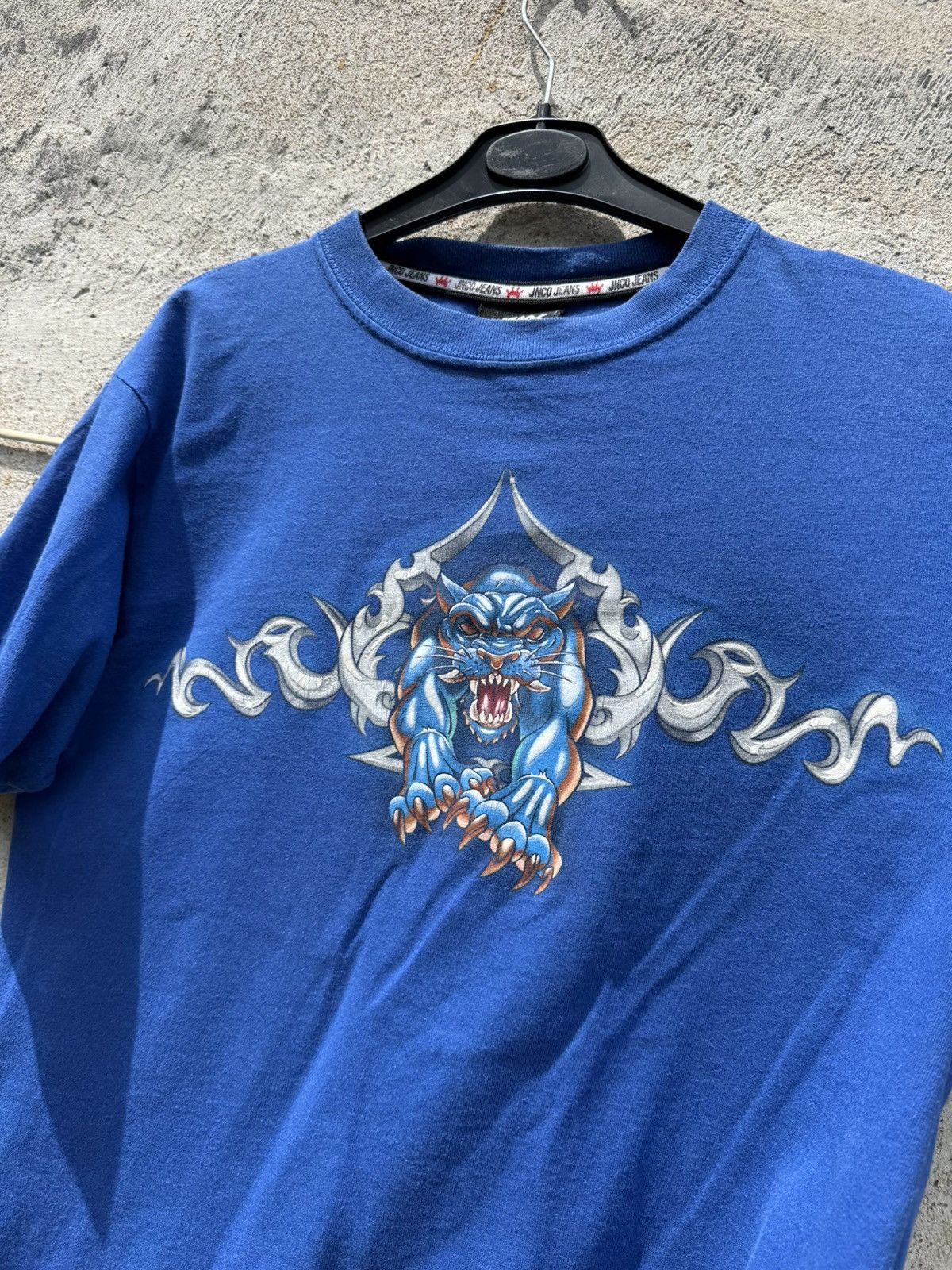 JNCO Vintage JNCO TIGER TRIBAL BLUE TSHIRT Y2K RAP Grunge Size US S / EU 44-46 / 1 - 4 Thumbnail