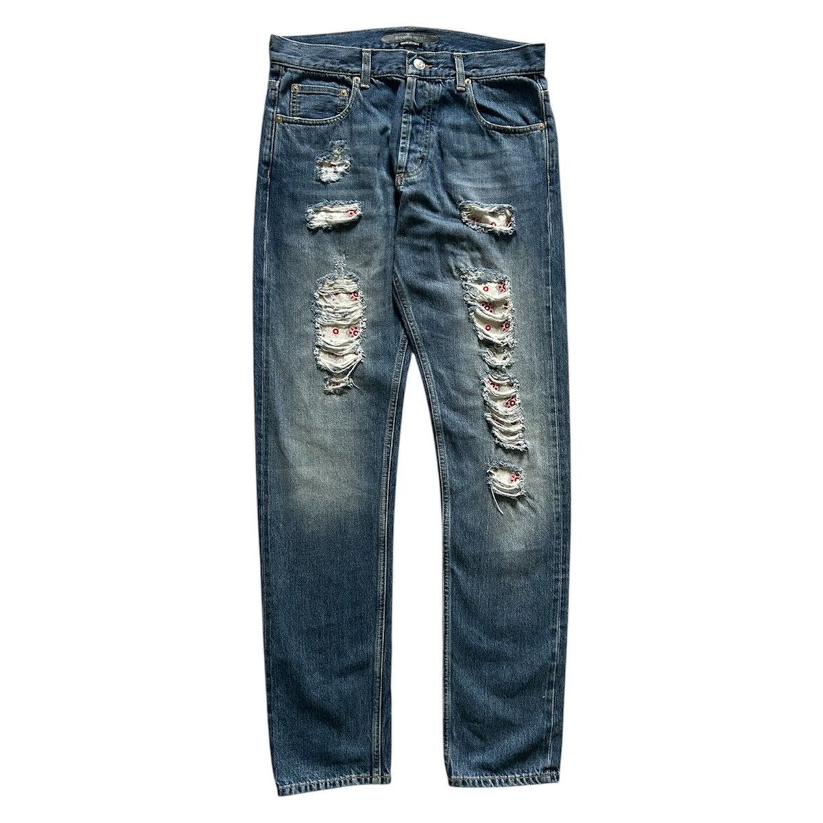 Alexander McQueen Alexander McQueen SS17 Straight Distressed Jeans Size US 30 / EU 46 - 1 Thumbnail