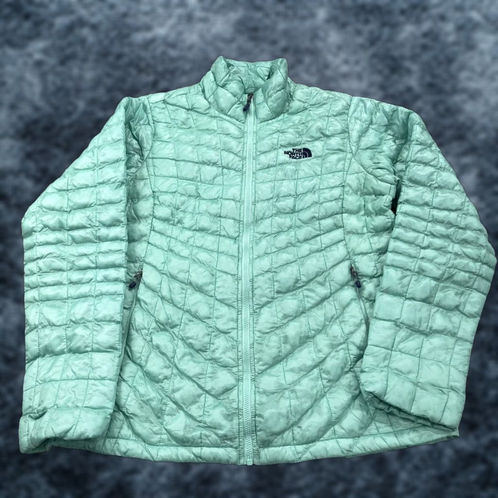 The North Face The North Face Jacket Womens M Green Thermoball Puffer Lightweight Outdoor Urban Casual Zip Long Sleeve Logo Quilted Nylon Orange? Size M / US 6-8 / IT 42-44 - 1 Thumbnail
