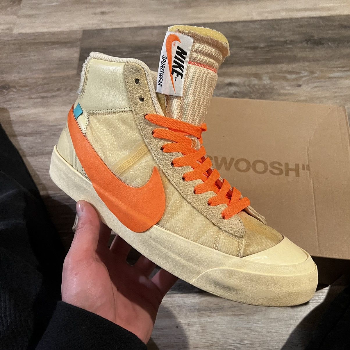 Nike × Off-White Nike Blazer Mid Off-White All Hallow’s Eve Size US 10.5 / EU 43-44 - 24 Thumbnail