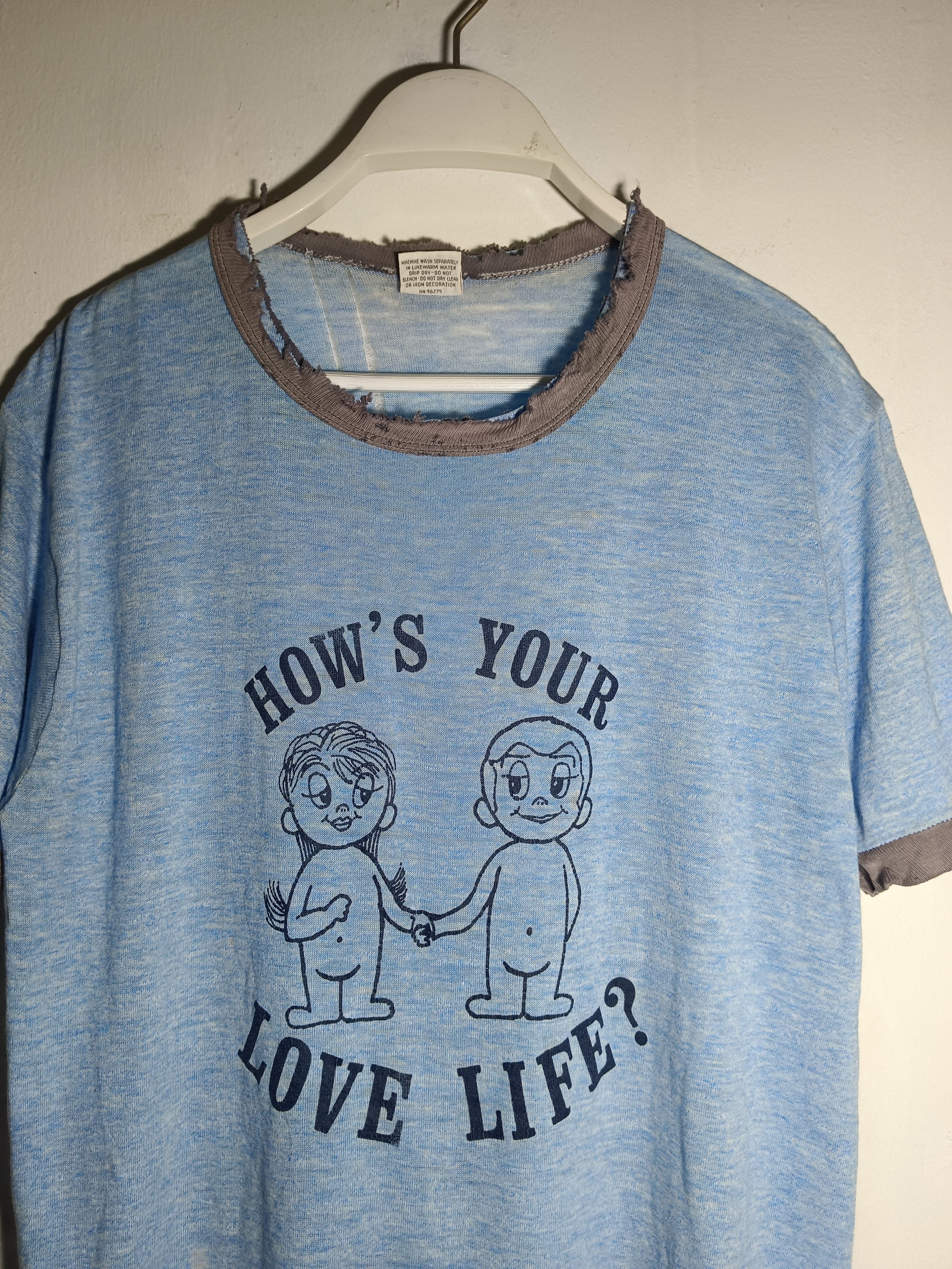 Vintage Vintage 70s thrashed tshirt kim casali love it rare comic Size US M / EU 48-50 / 2 - 5 Thumbnail