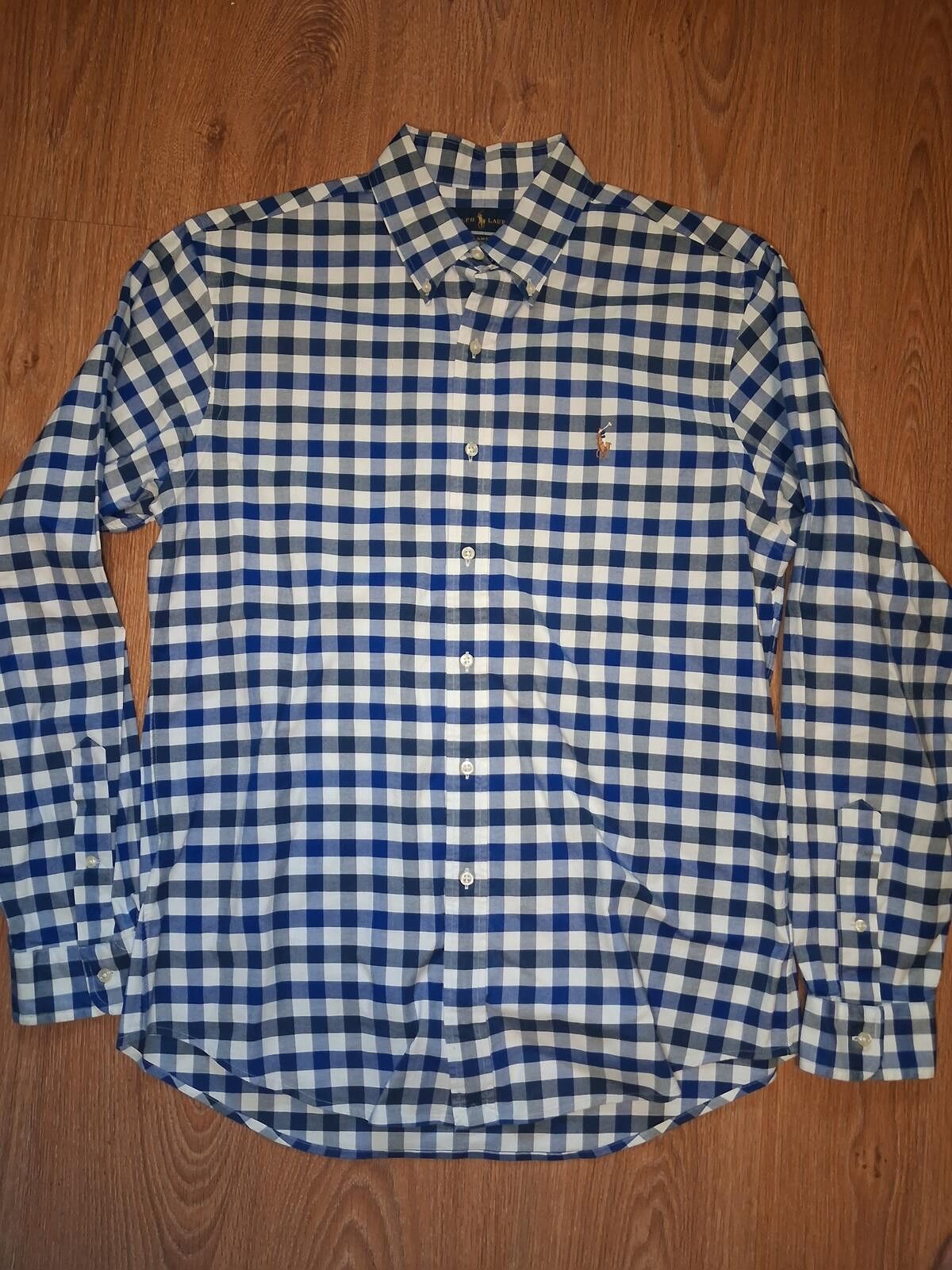 Polo Ralph Lauren Polo Ralph Lauren Button Up Shirt Large Blue Check Cotton Size US L / EU 52-54 / 3 - 1 Thumbnail
