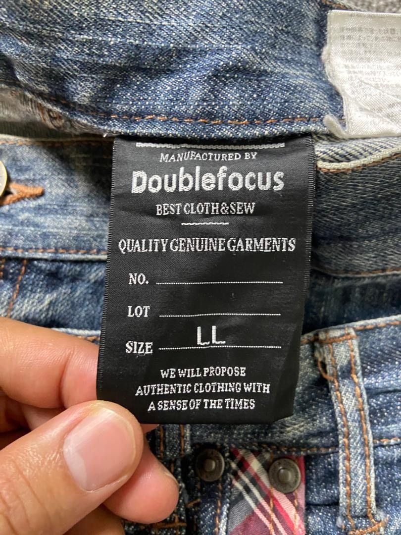 Japanese Brand Doublefocus Genuine Double Waist Three Quarter Jeans (186) Size US 36 / EU 52 - 3 Thumbnail