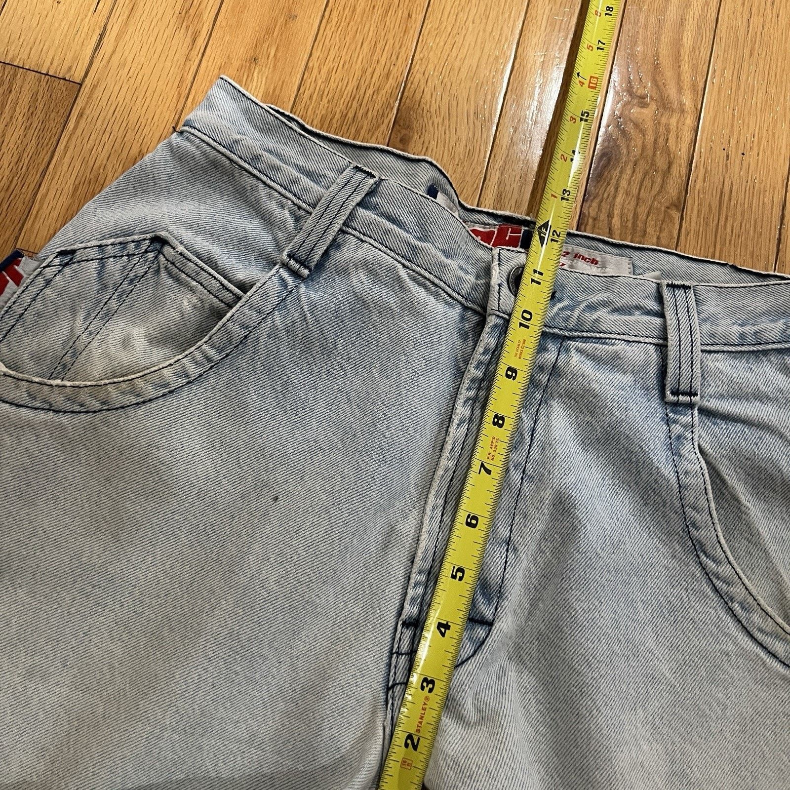 JNCO Jnco Jeans Destroyer Blue Jeans Vintage 90’s Rave Y2K Baggy Size US 31 - 13 Thumbnail