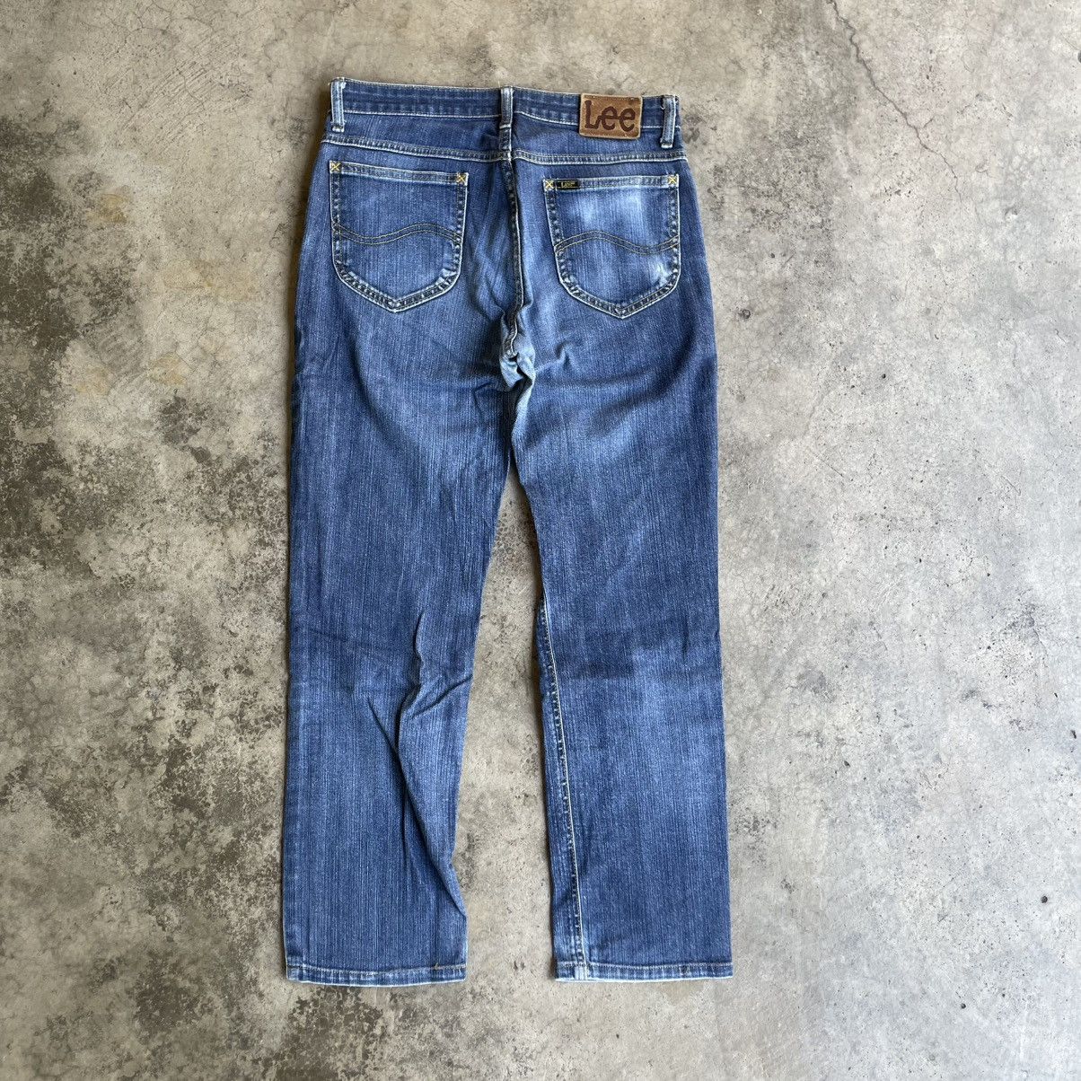 Lee 🔥Vintage Lee Riders Stoned Washed Distress Denim Jeans Size US 30 / EU 46 - 4 Thumbnail