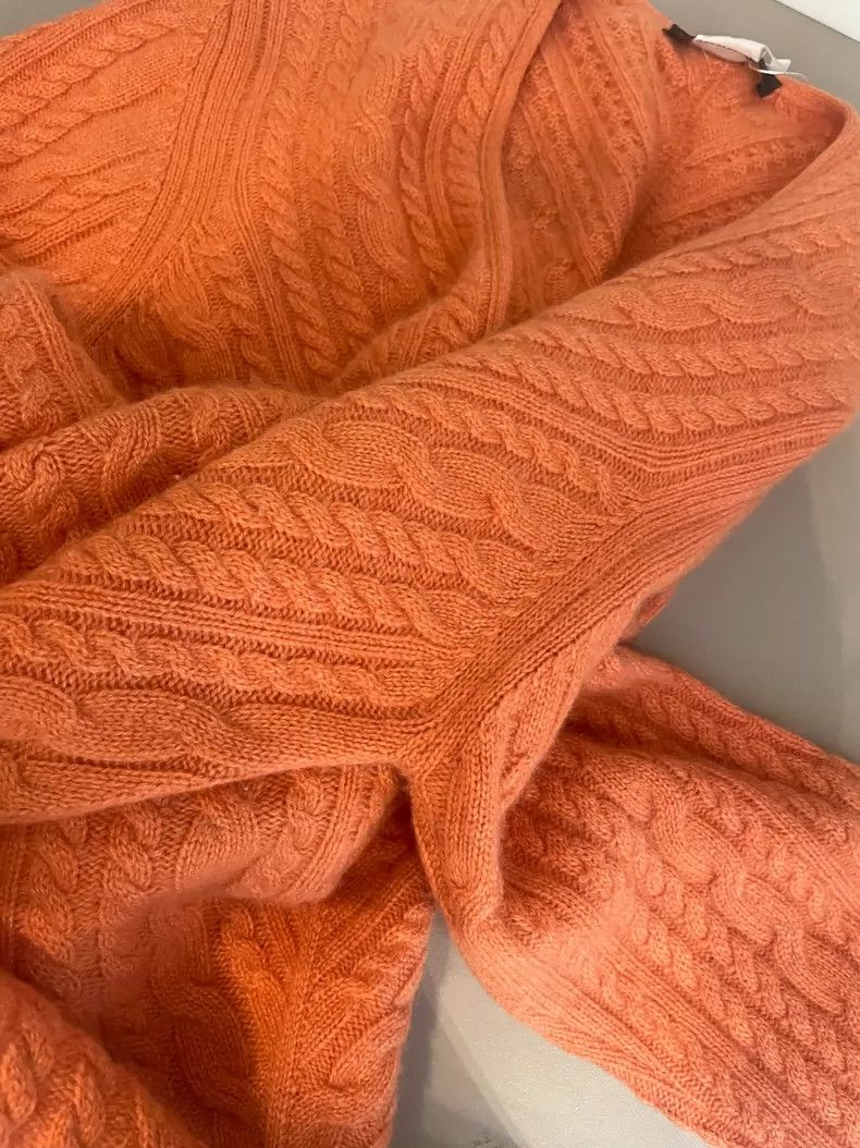 Loro Piana LORO PIANA Orange cashmere sweater Size S / US 4 / IT 40 - 9 Thumbnail