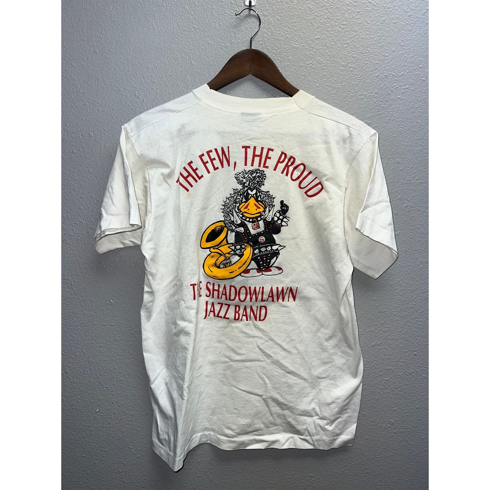 Vintage Vintage Shadowlawn Shirt Jazz Band Tee Graphic Music White M Size US M / EU 48-50 / 2 - 1 Thumbnail