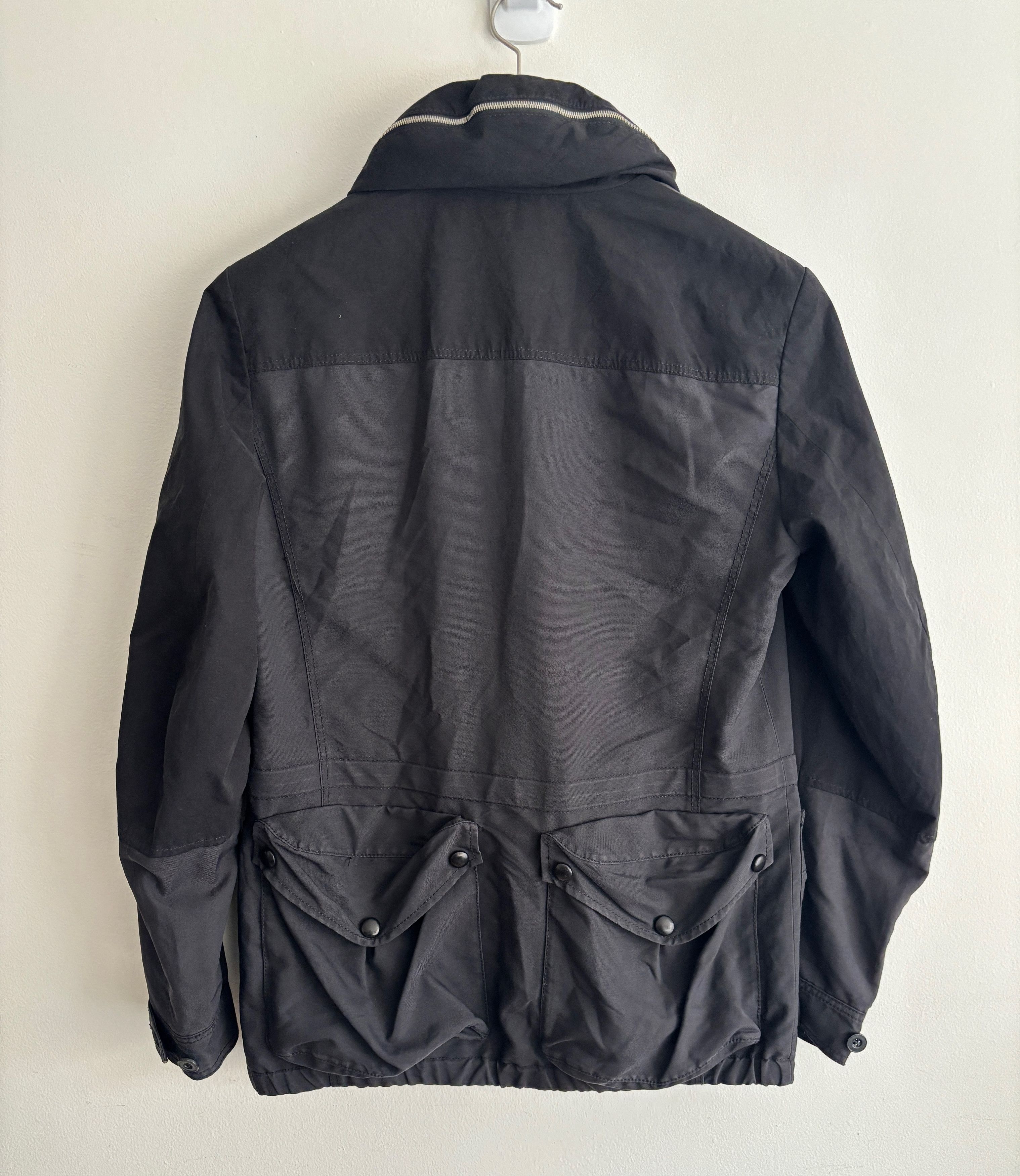 Kai Aakmann Kai-Aakmann Hooded Hybrid Black Field Jacket - Medium Size US M / EU 48-50 / 2 - 2 Thumbnail