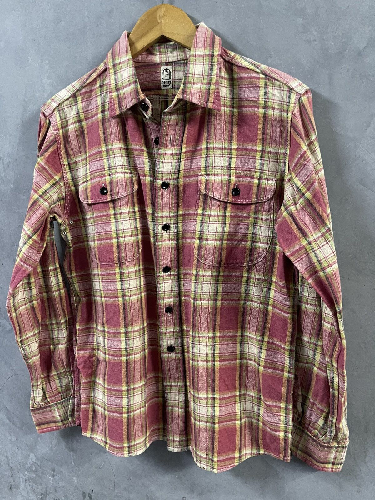 Hiroshi Kato KATO - Cotton Flannel Shirt Round Pocket Size US S / EU 44-46 / 1 - 2 Thumbnail