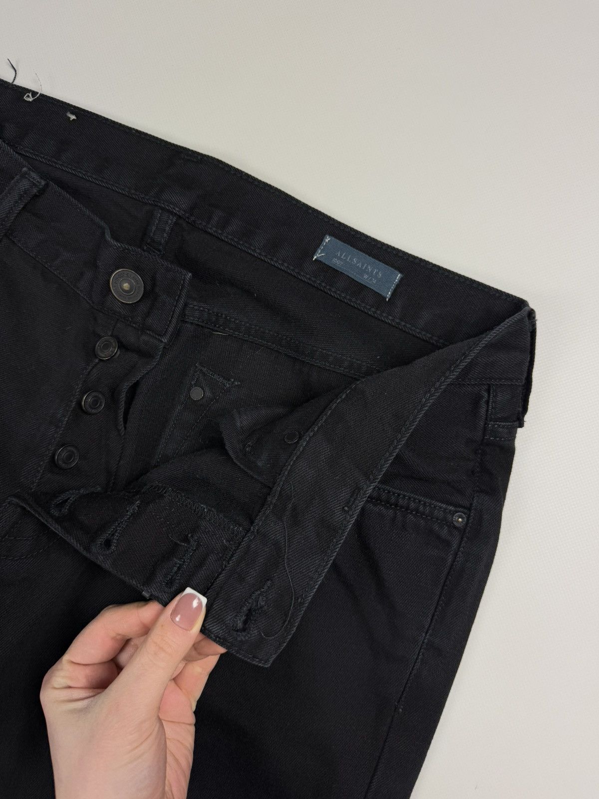 Allsaints × Japanese Brand Allsaints Crow Iggy Men’s Jeans Size 34 Size US 34 / EU 50 - 13 Thumbnail